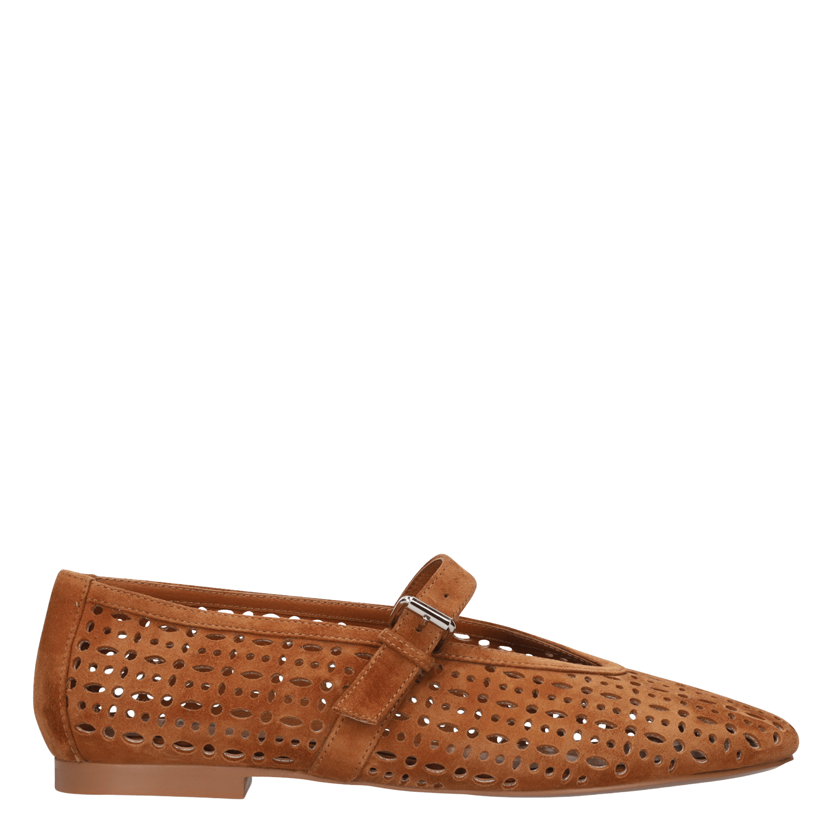 Perforated leather ballet flats BIBI LOU