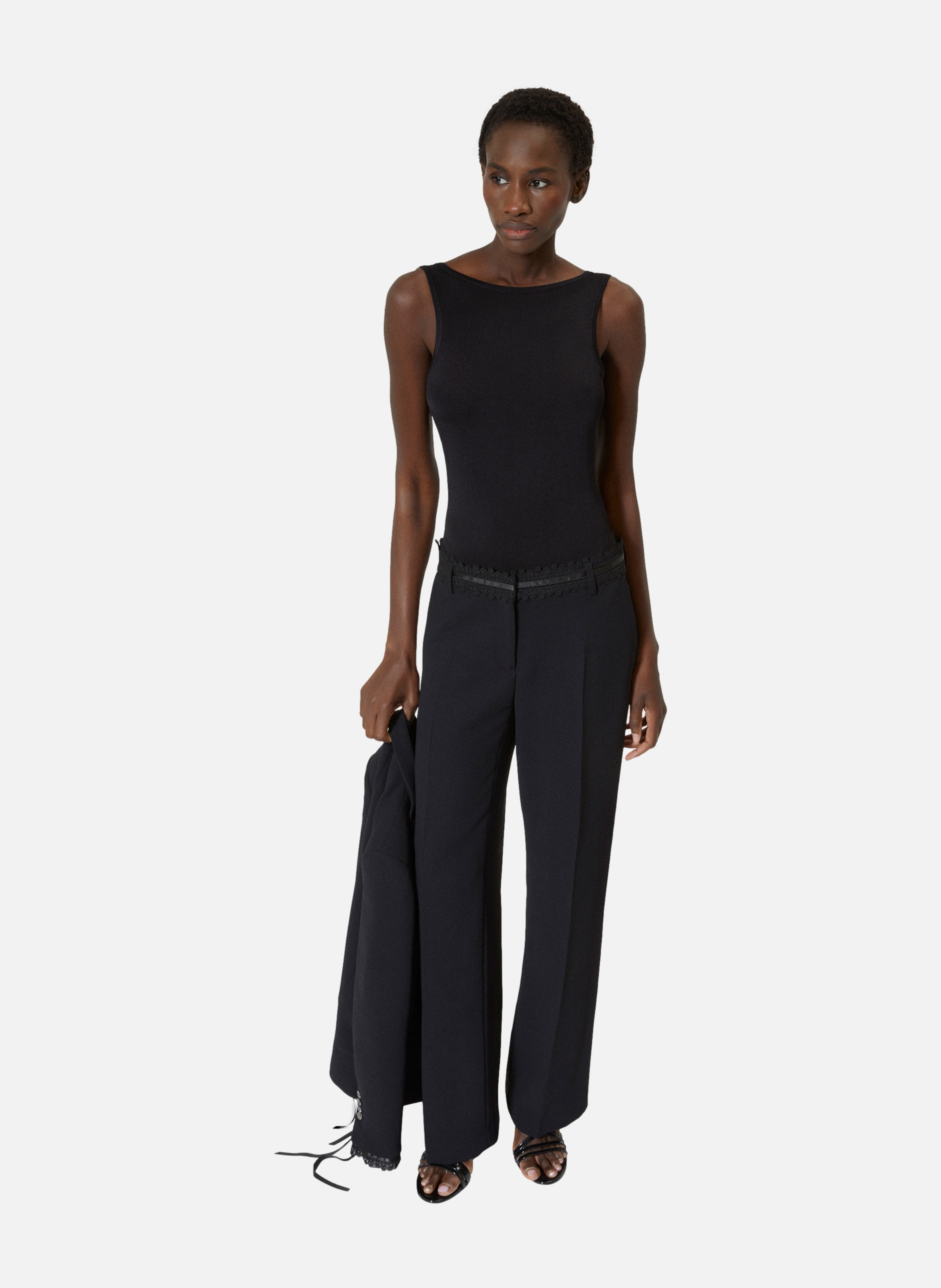 Tailored wide-leg pants THE KOOPLES Black
