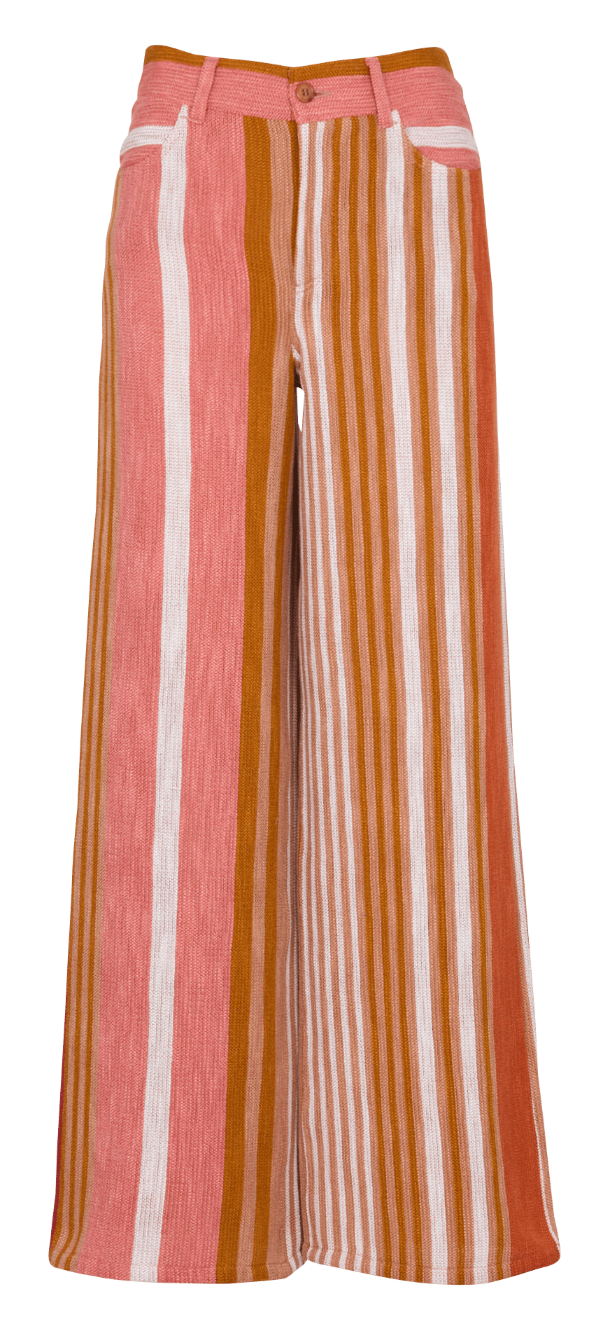 Pantalon large à rayures BENSIMON Multicolore