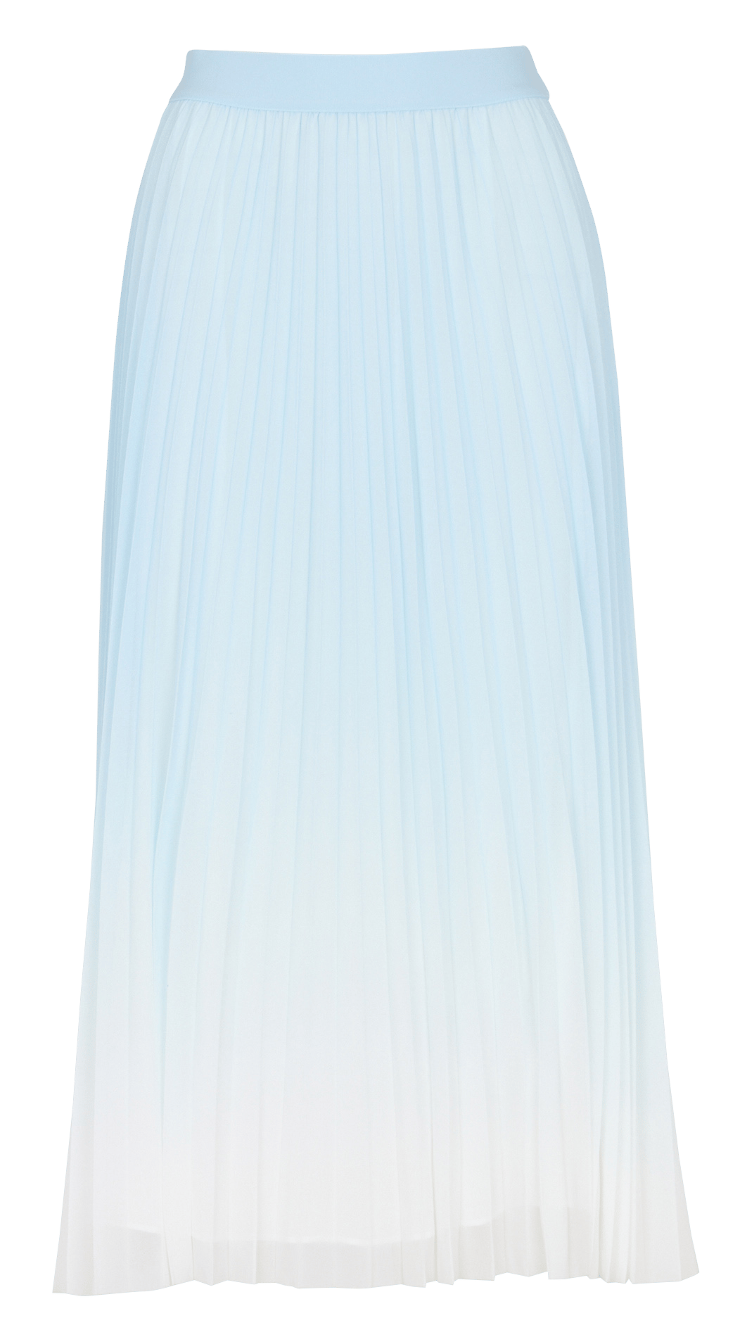 Halflange gerende rok met plooien MAISON 123 Blauw