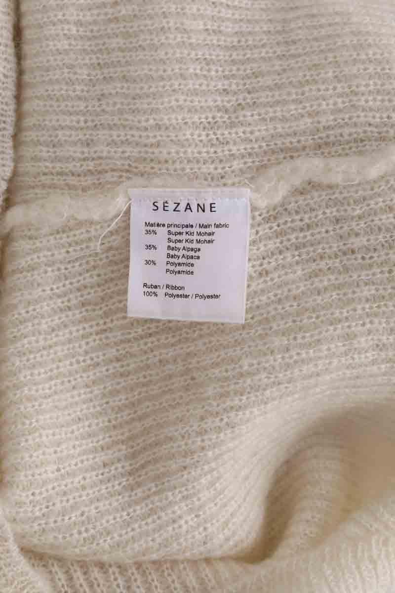 Pull SEZANE - Seconde main Blanc