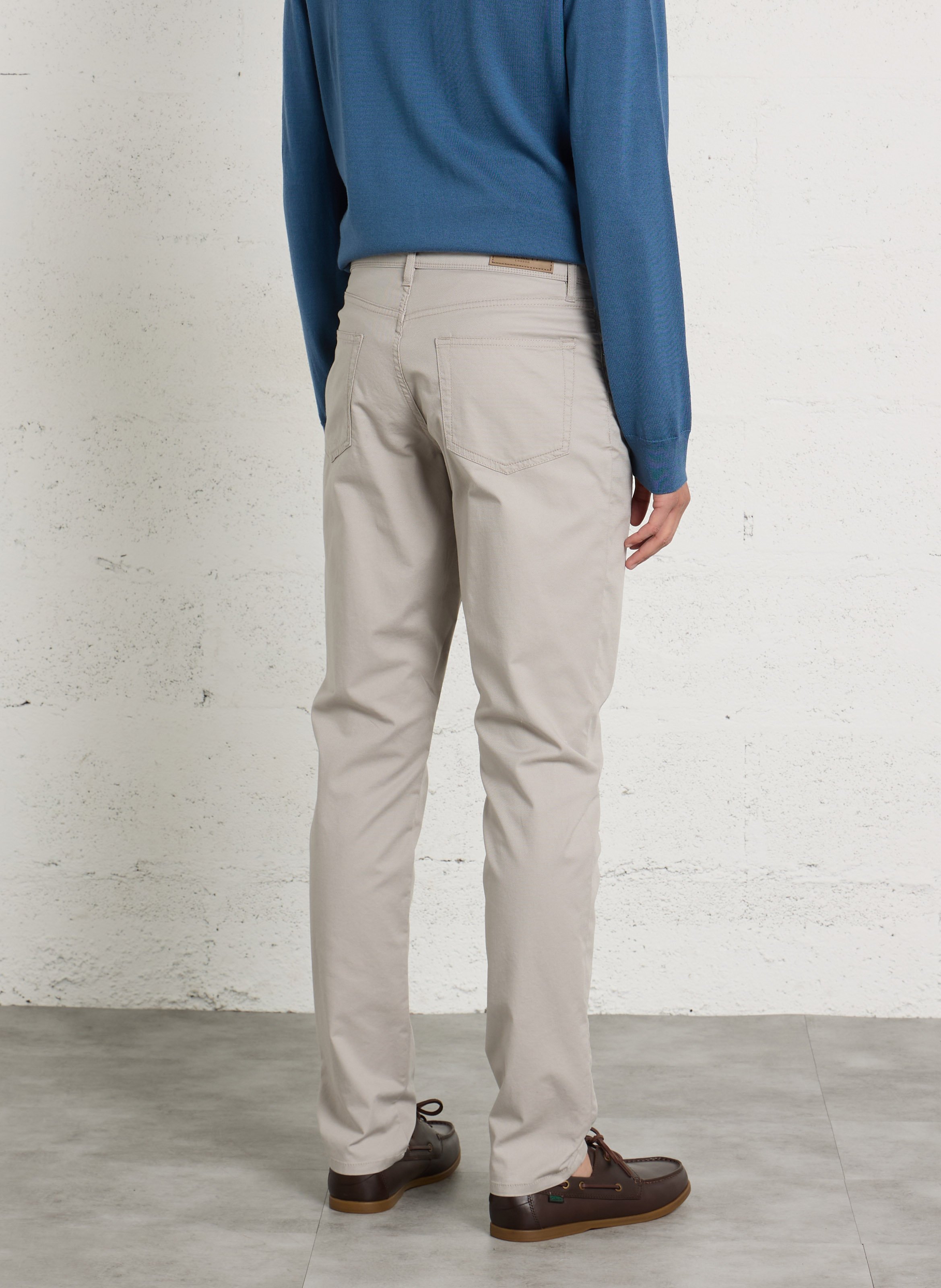 Pantalon chino droit uni HACKETT Marron