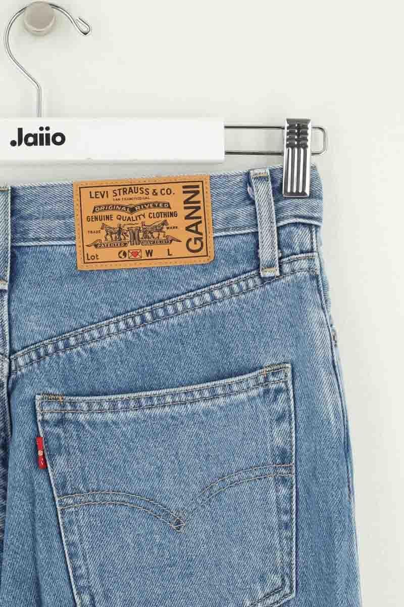 Wide leg jeans w26 l31 GANNI - Seconde Main Blue