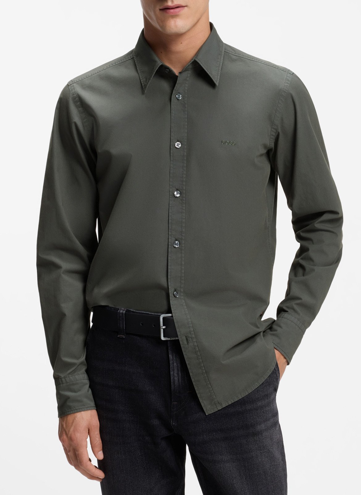 Chemise regular en coton BOSS