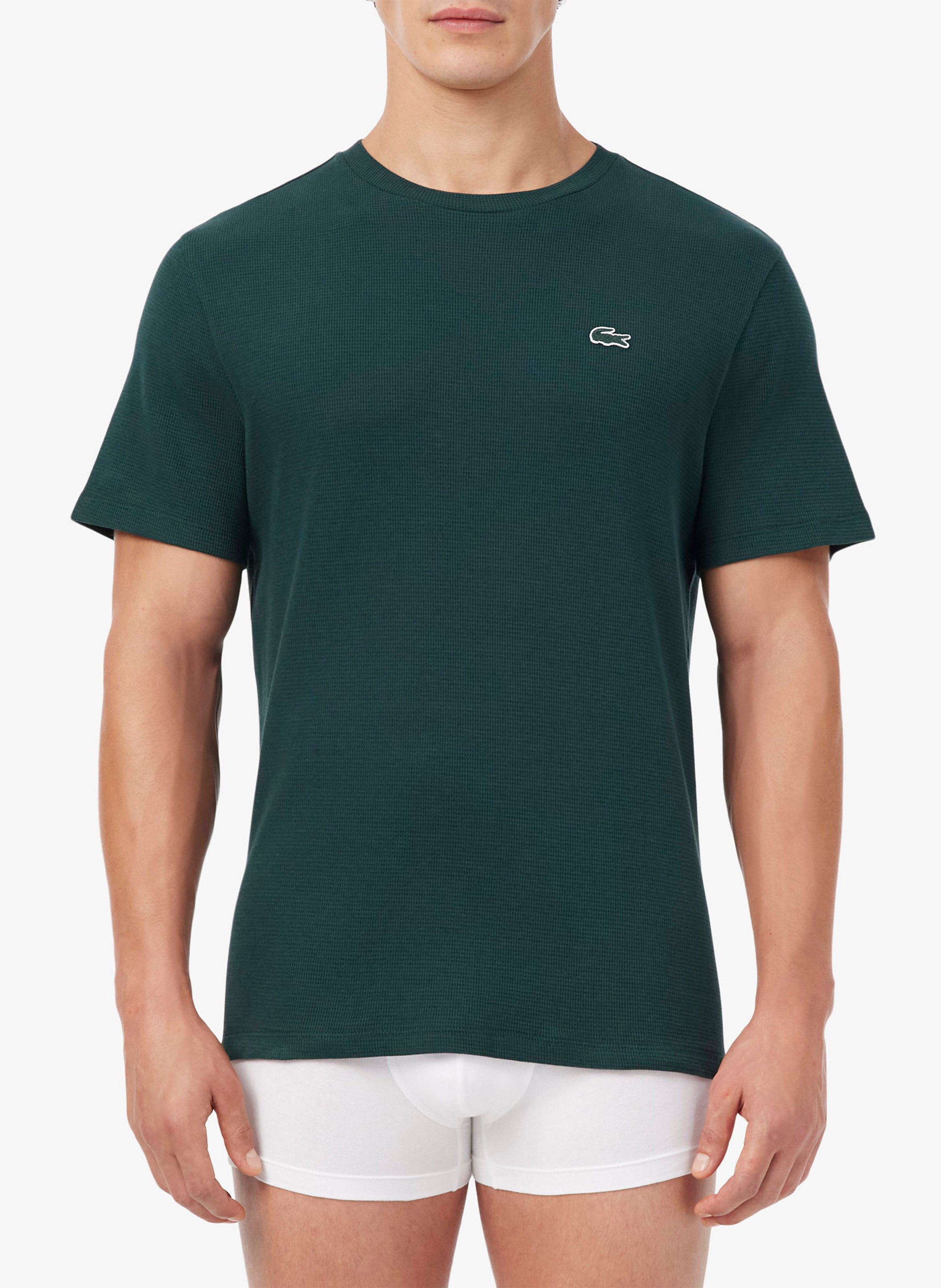 Embossed cotton t-shirt LACOSTE