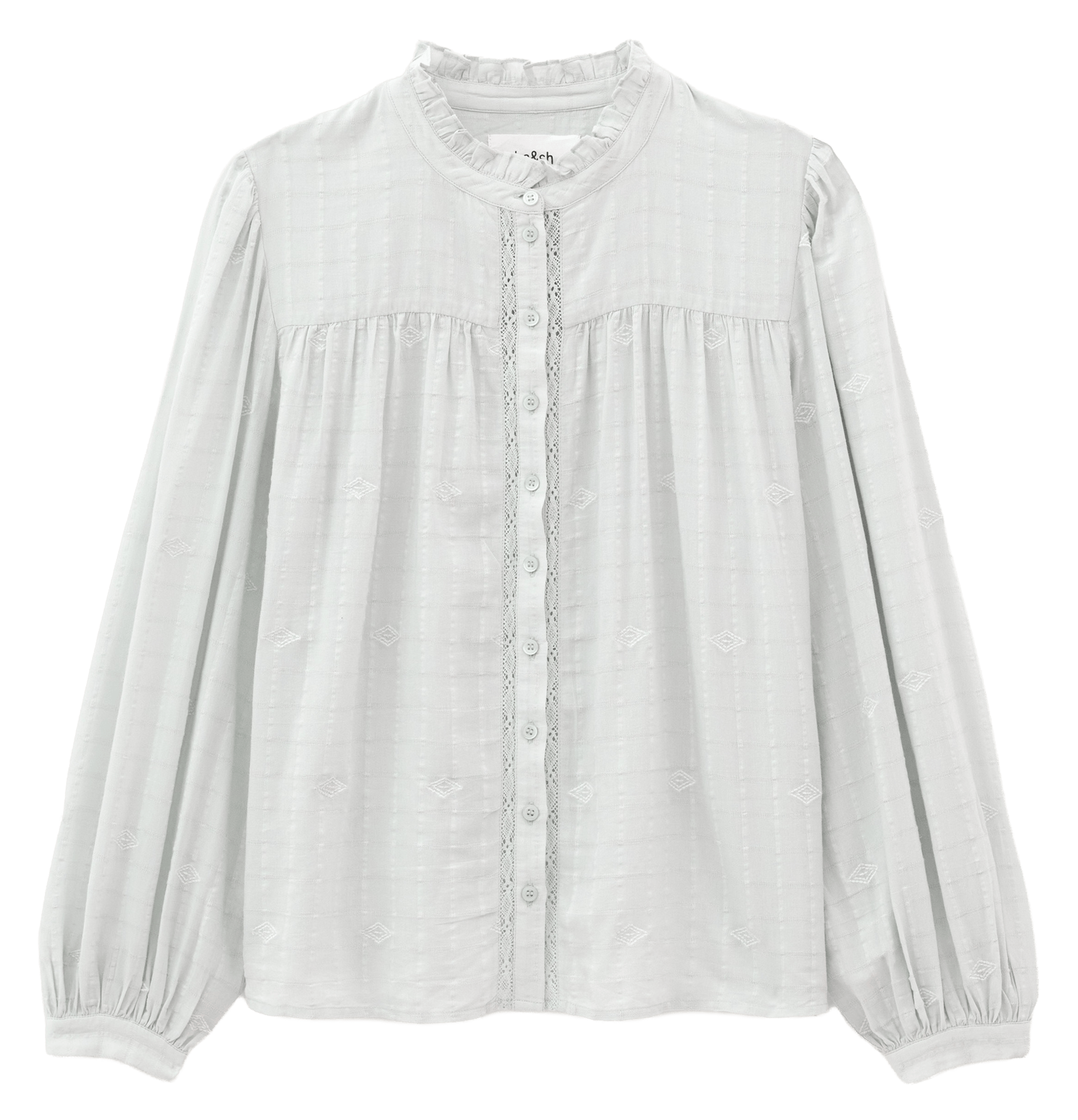 Chemise ample en coton mélangé BA&SH Bleu