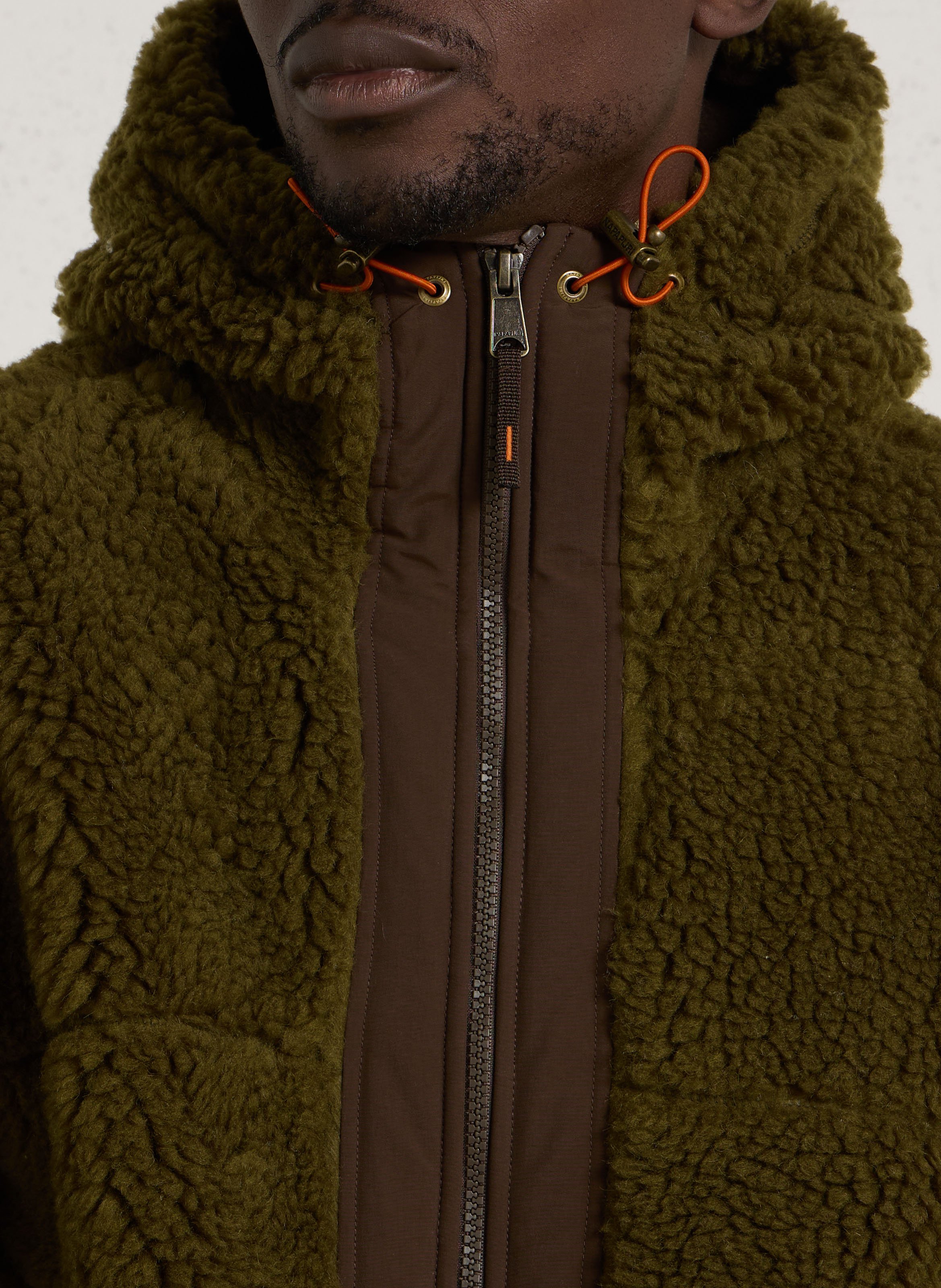 Oversized hooded fleece jacket NAPAPIJRI Green