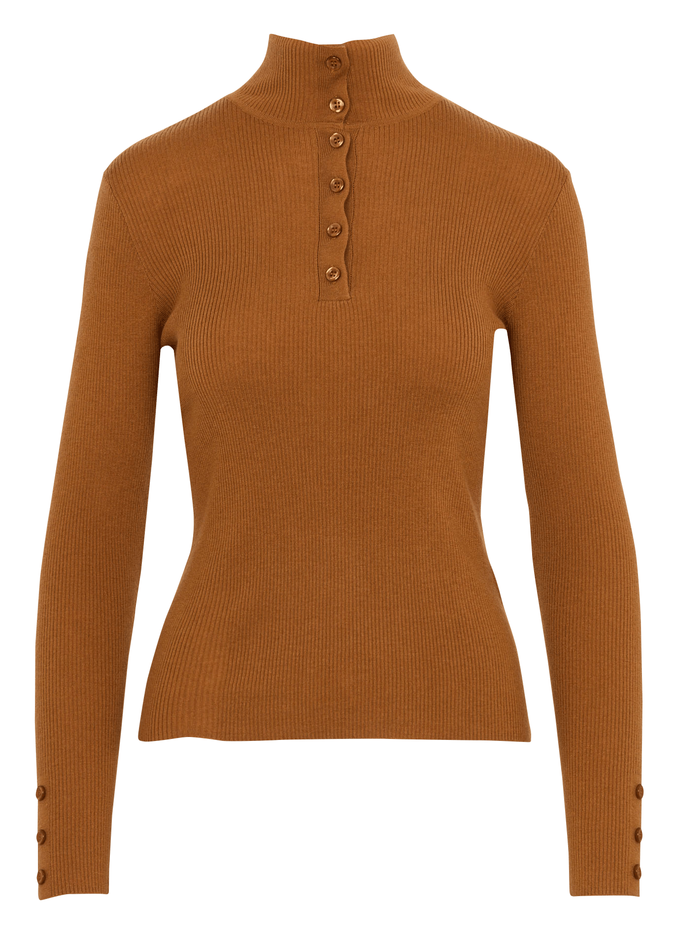 Pull cintré col montant boutonné MAISON 123