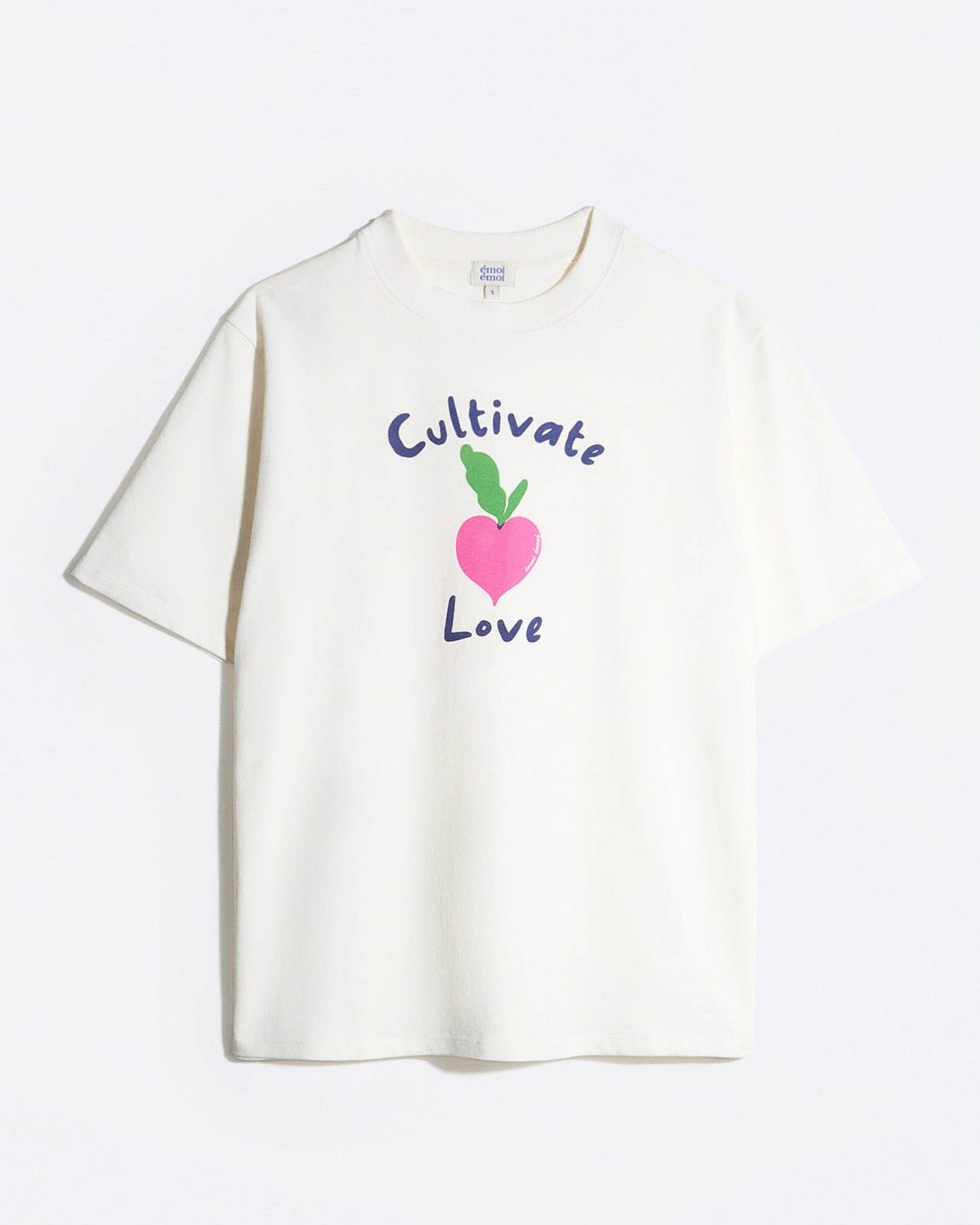 Cultivate Love organic cotton T-shirt EMOI EMOI White