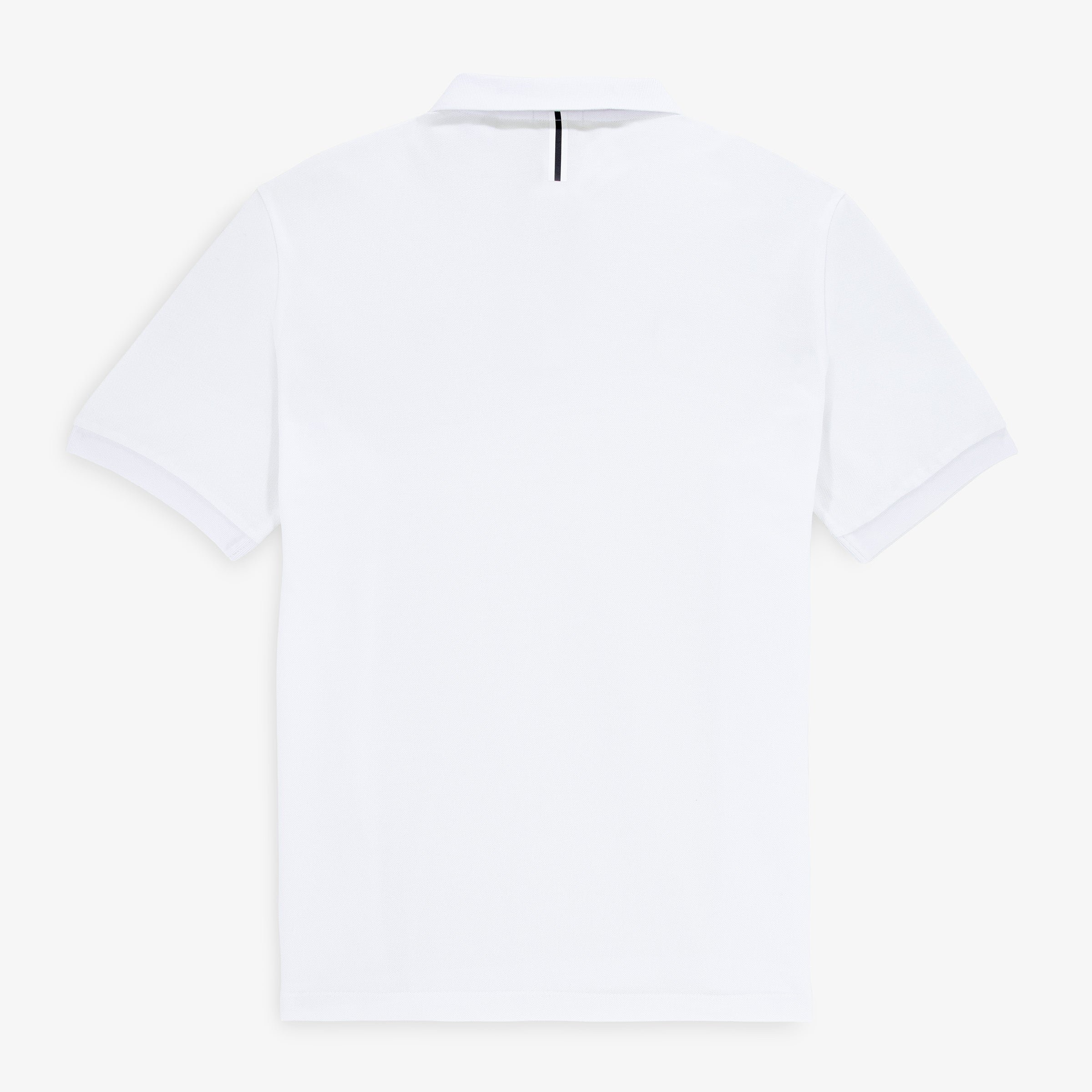 100% cotton short-sleeved piqué polo shirt SERGE BLANCO White