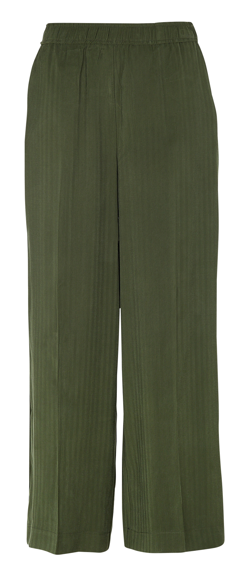 Loose-fit striped pants OBJECT Green