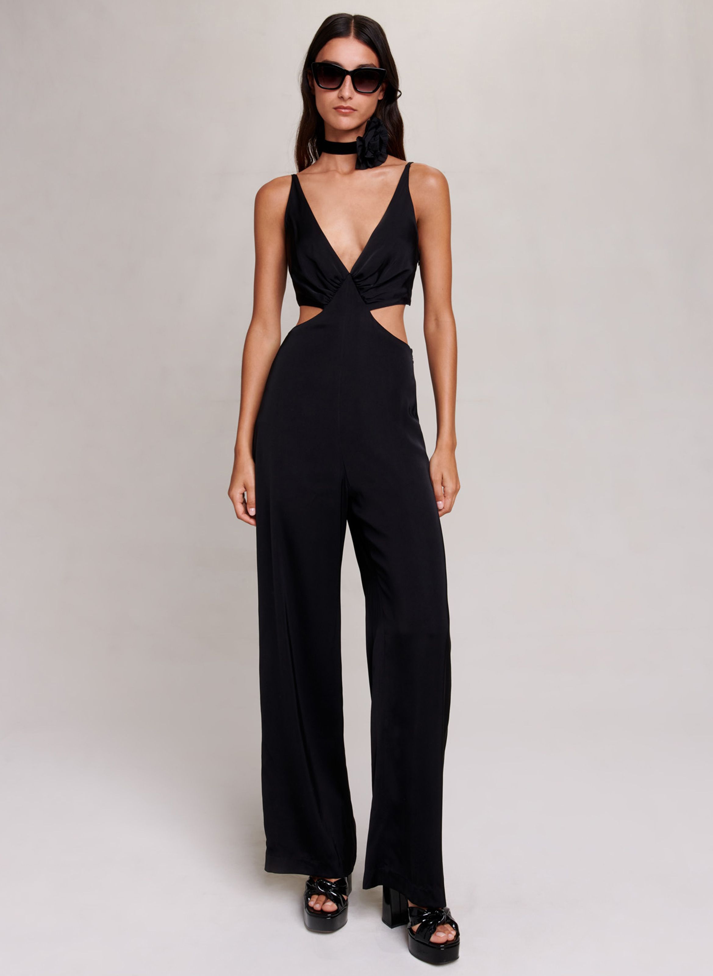 Maje jumpsuit sales black