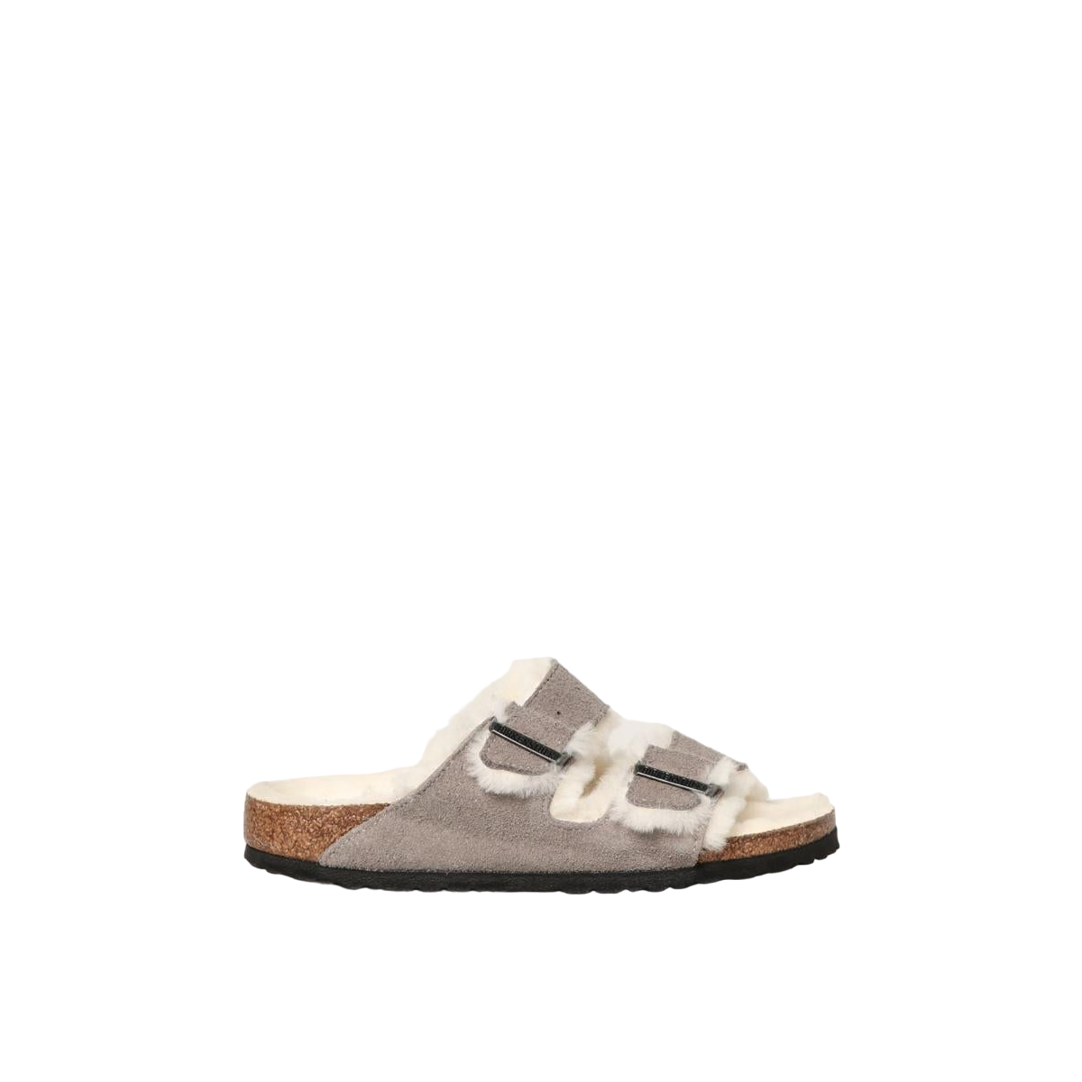 Faux leather sandals BIRKENSTOCK Grey