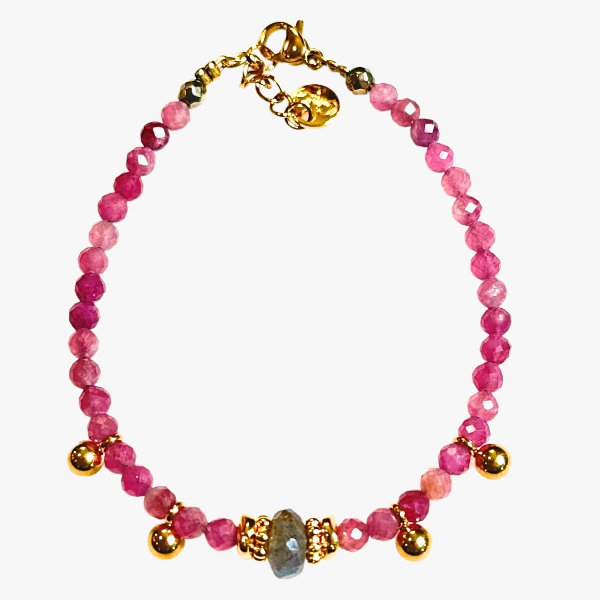 Tourmaline bracelet GINANDGER Pink