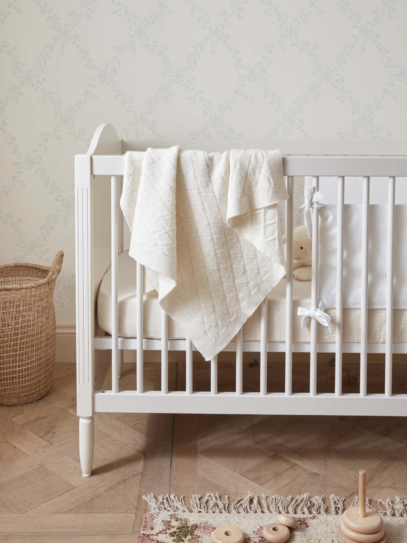 Super soft wool blanket CYRILLUS White