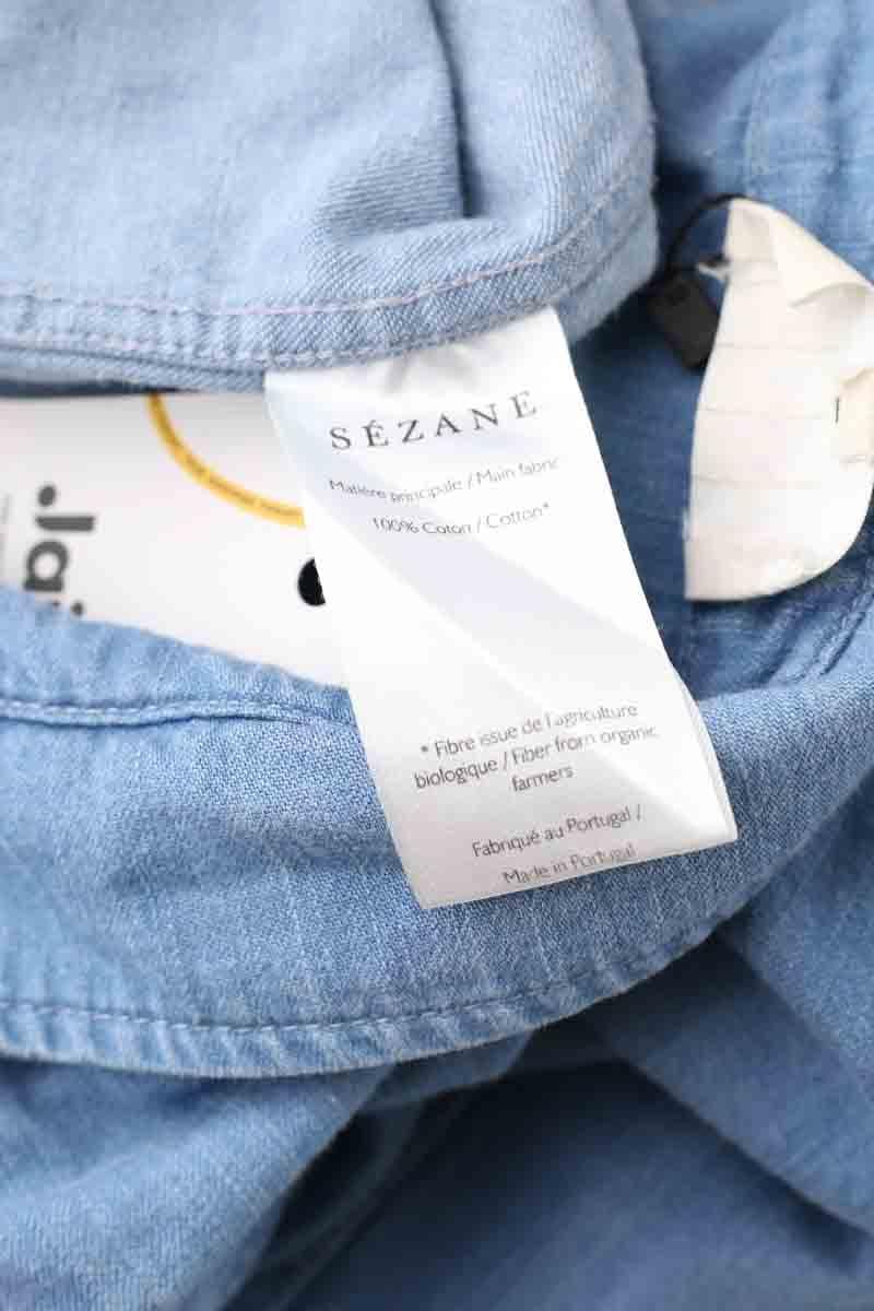 Cotton shirt SEZANE - Seconde main Blue