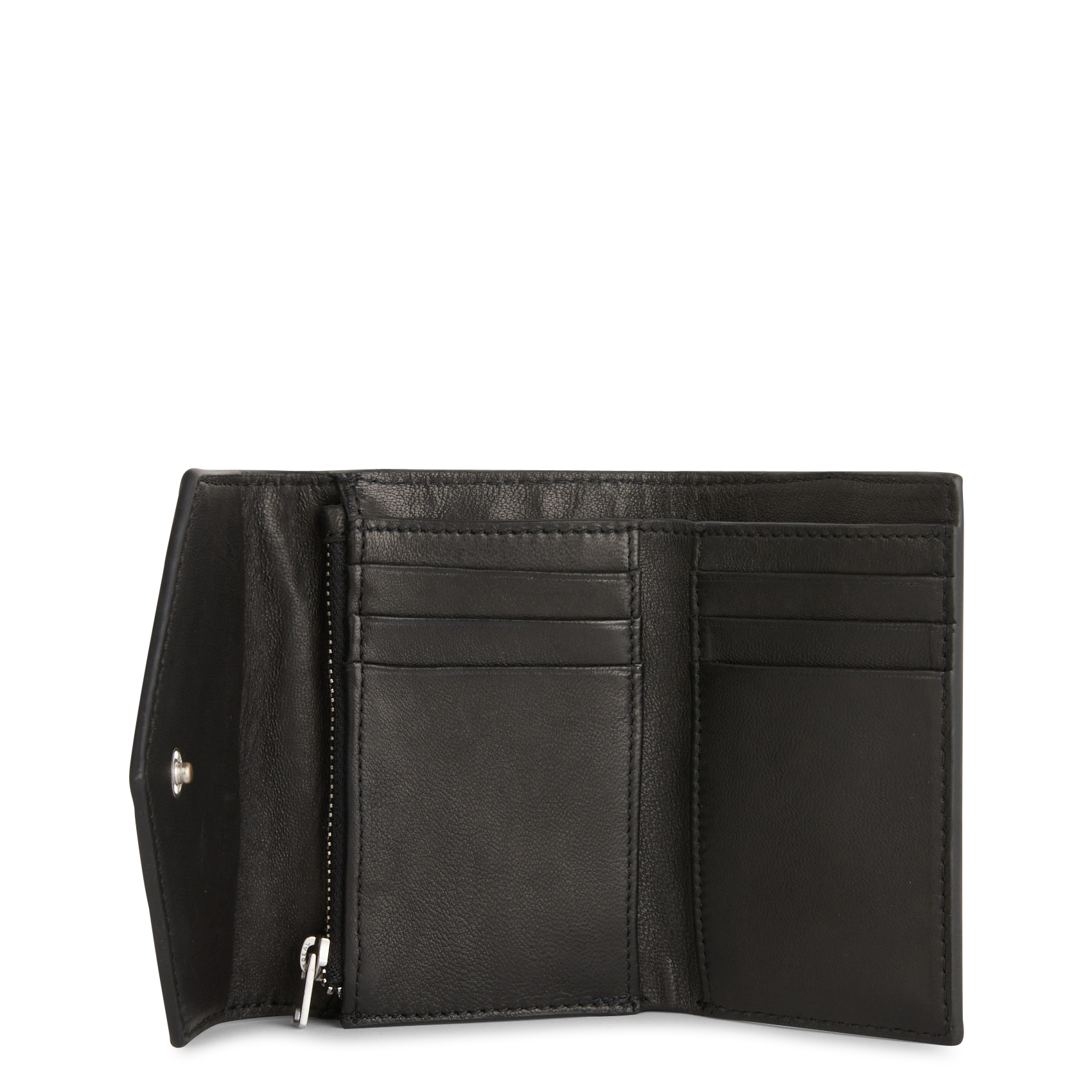 Porte-feuille en cuir IKKS Noir