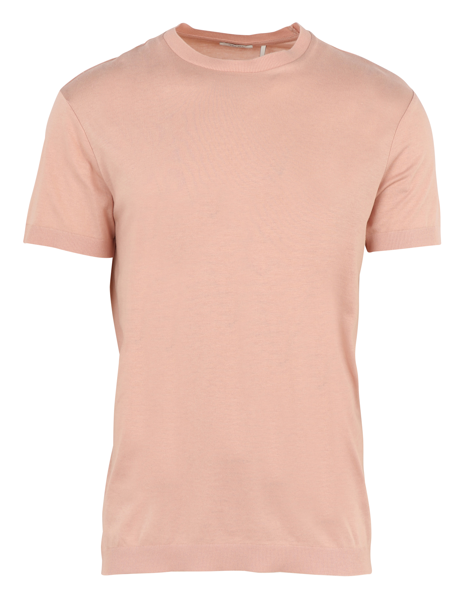 Round-neck straight-cut cotton-blend T-shirt IKKS Pink