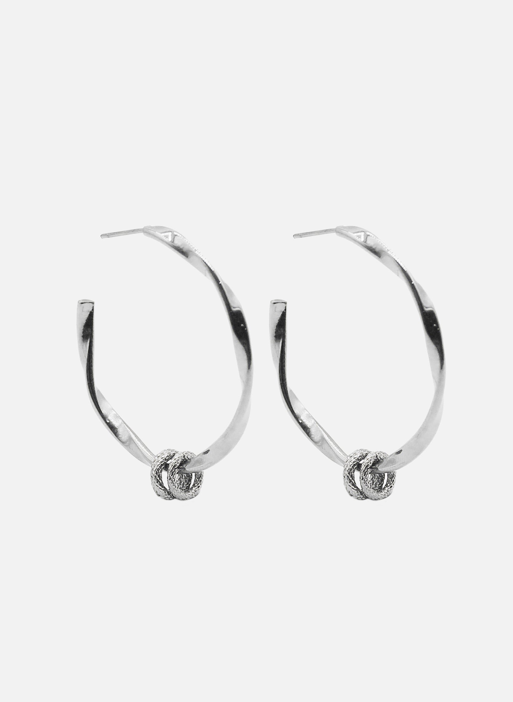 Torrent Hoop Earrings AEC Paris Silver
