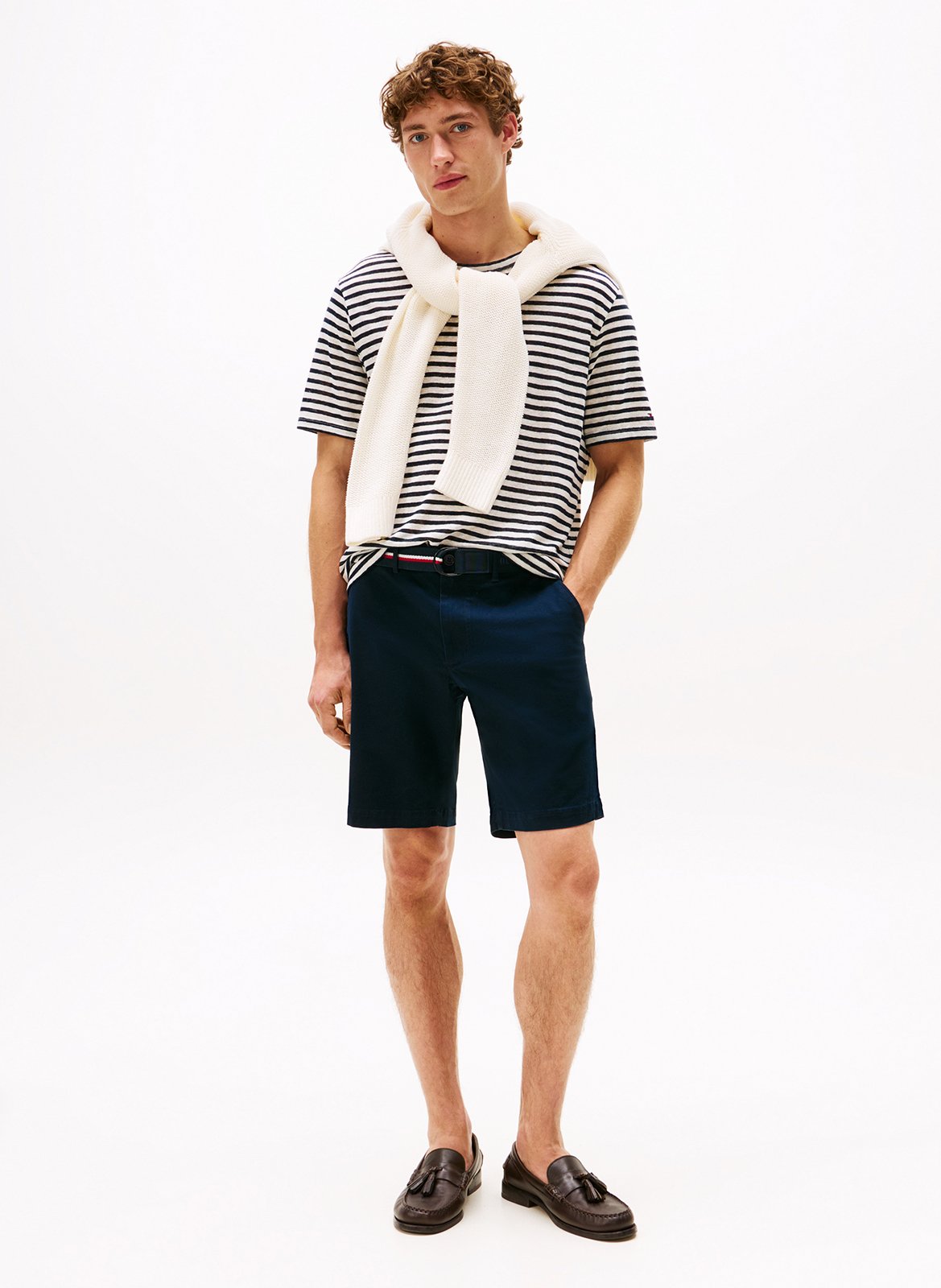 Cotton chino shorts TOMMY HILFIGER Blue
