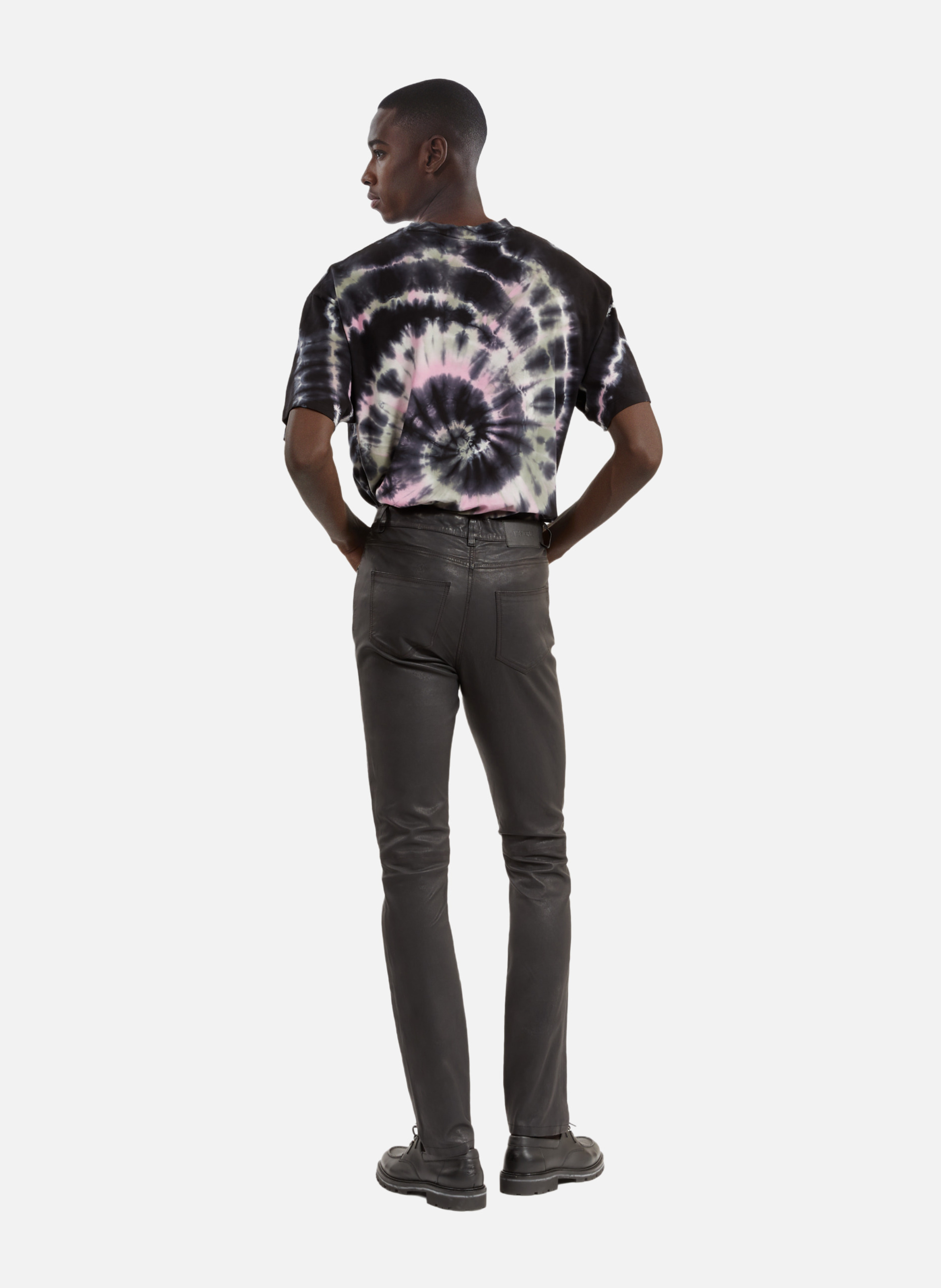 Slim leather pants THE KOOPLES Black