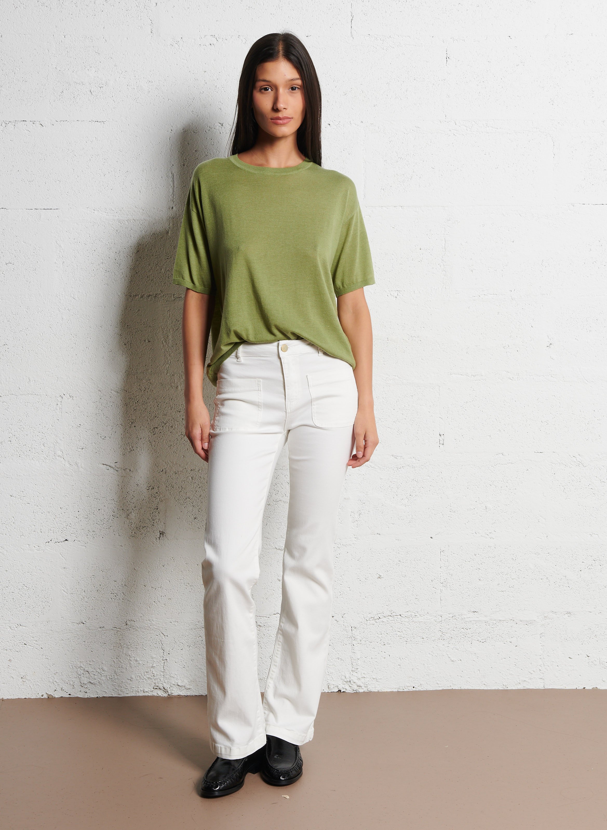 Tee-shirt col rond  MAISON 123 Vert