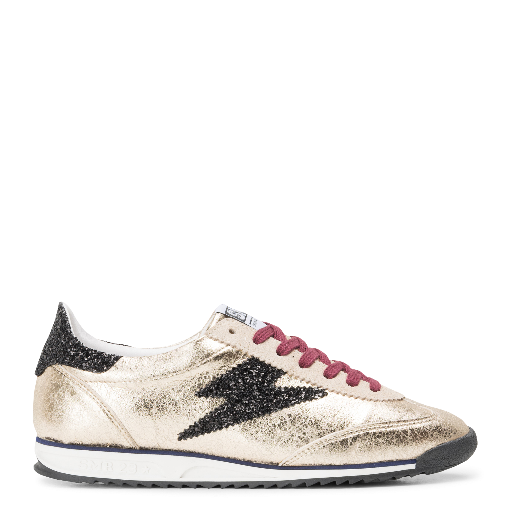 Baskets basses en cuir mélangé SEMERDJIAN - SMR Doré