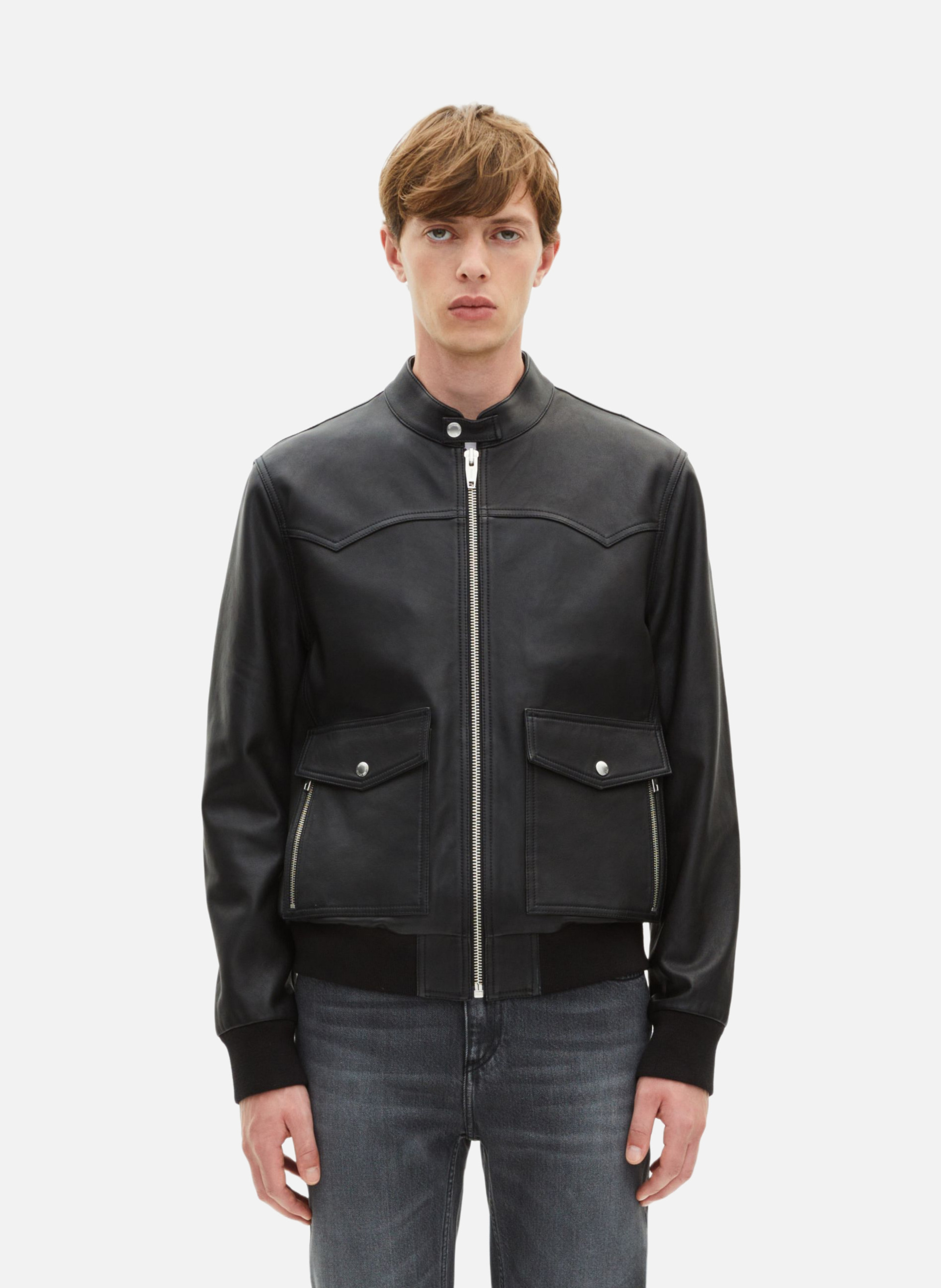 Bengale suede zipped jacket THE KOOPLES Black