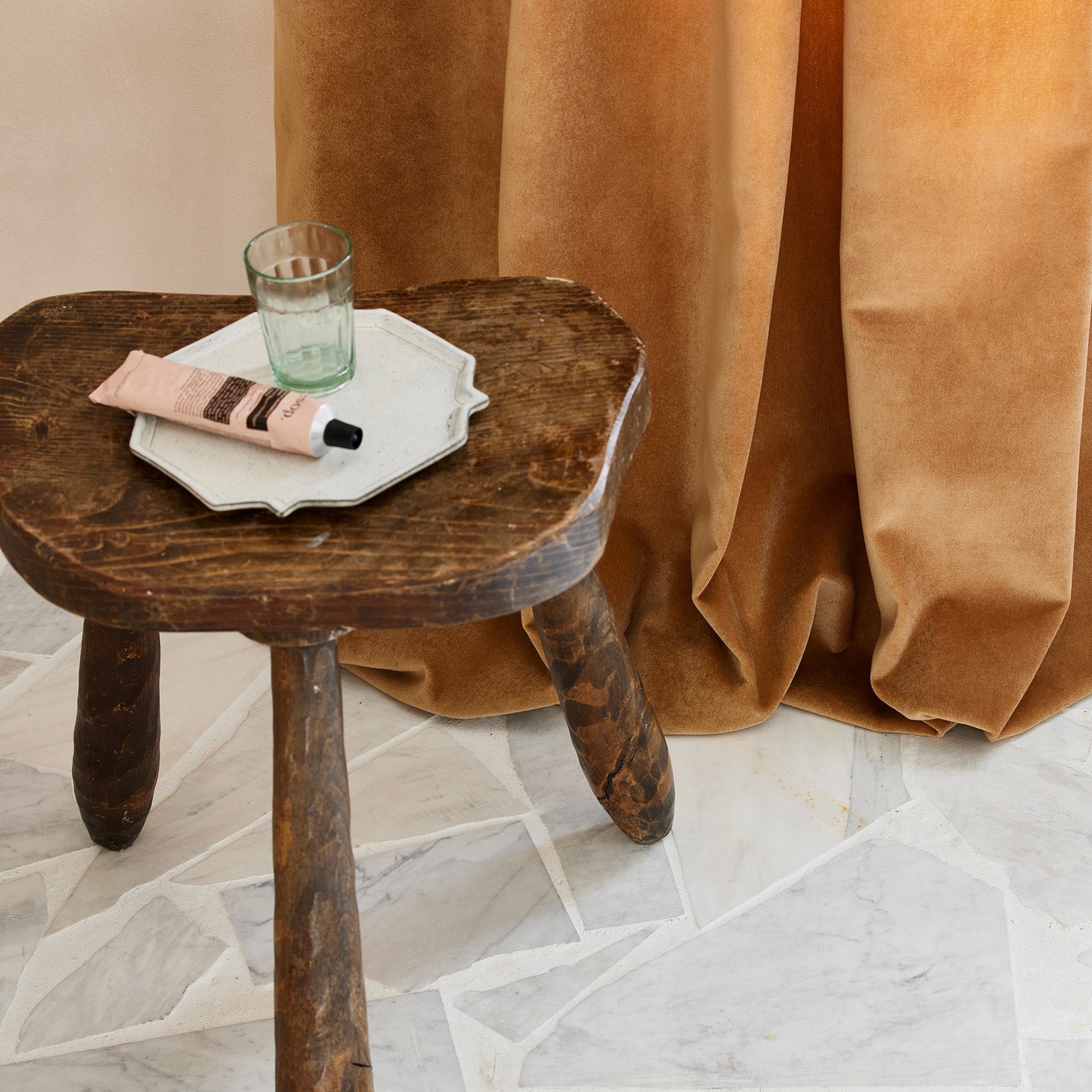 Rideau à galon fronceur MADURA Marron