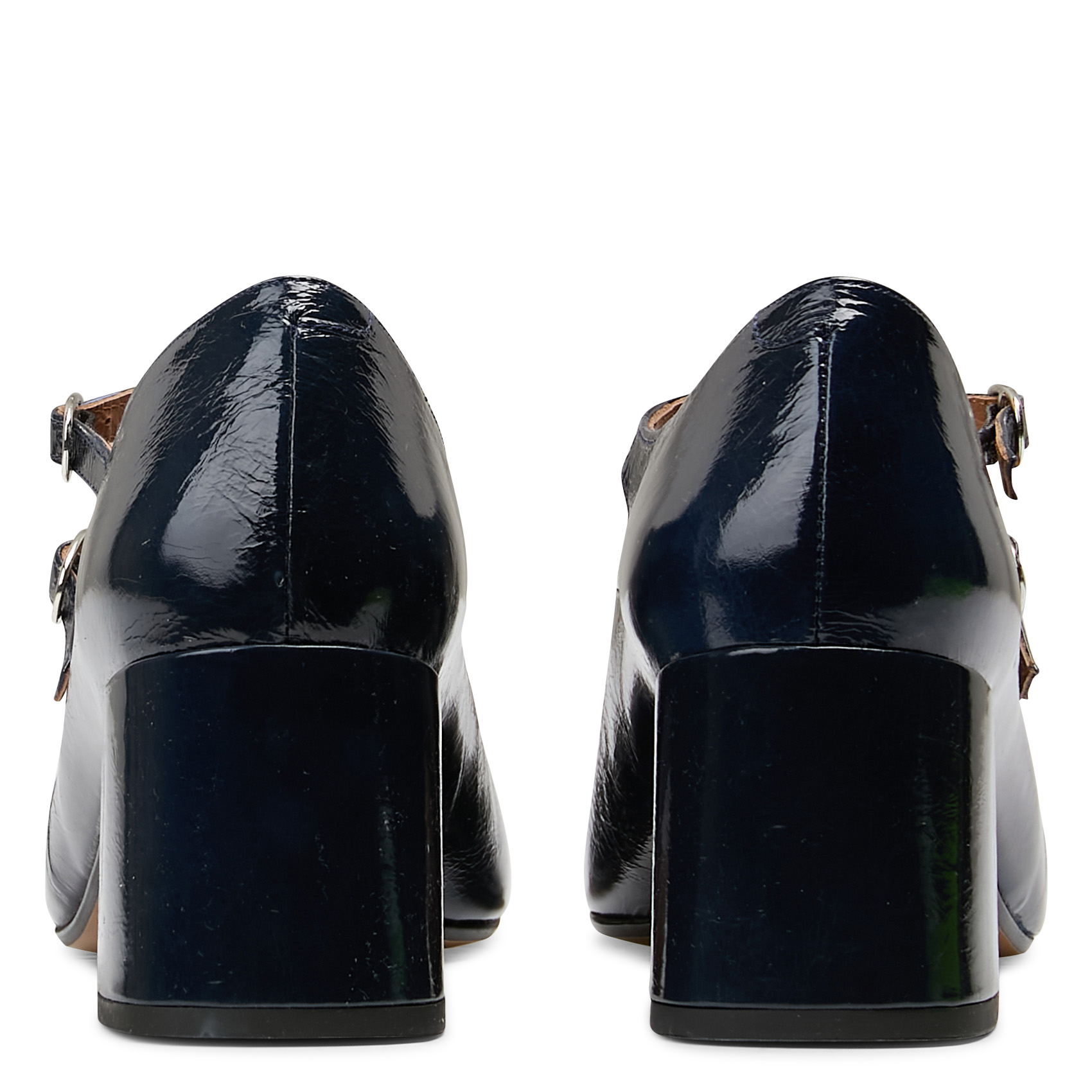 Babies à talons en cuir verni MELLOW YELLOW Bleu