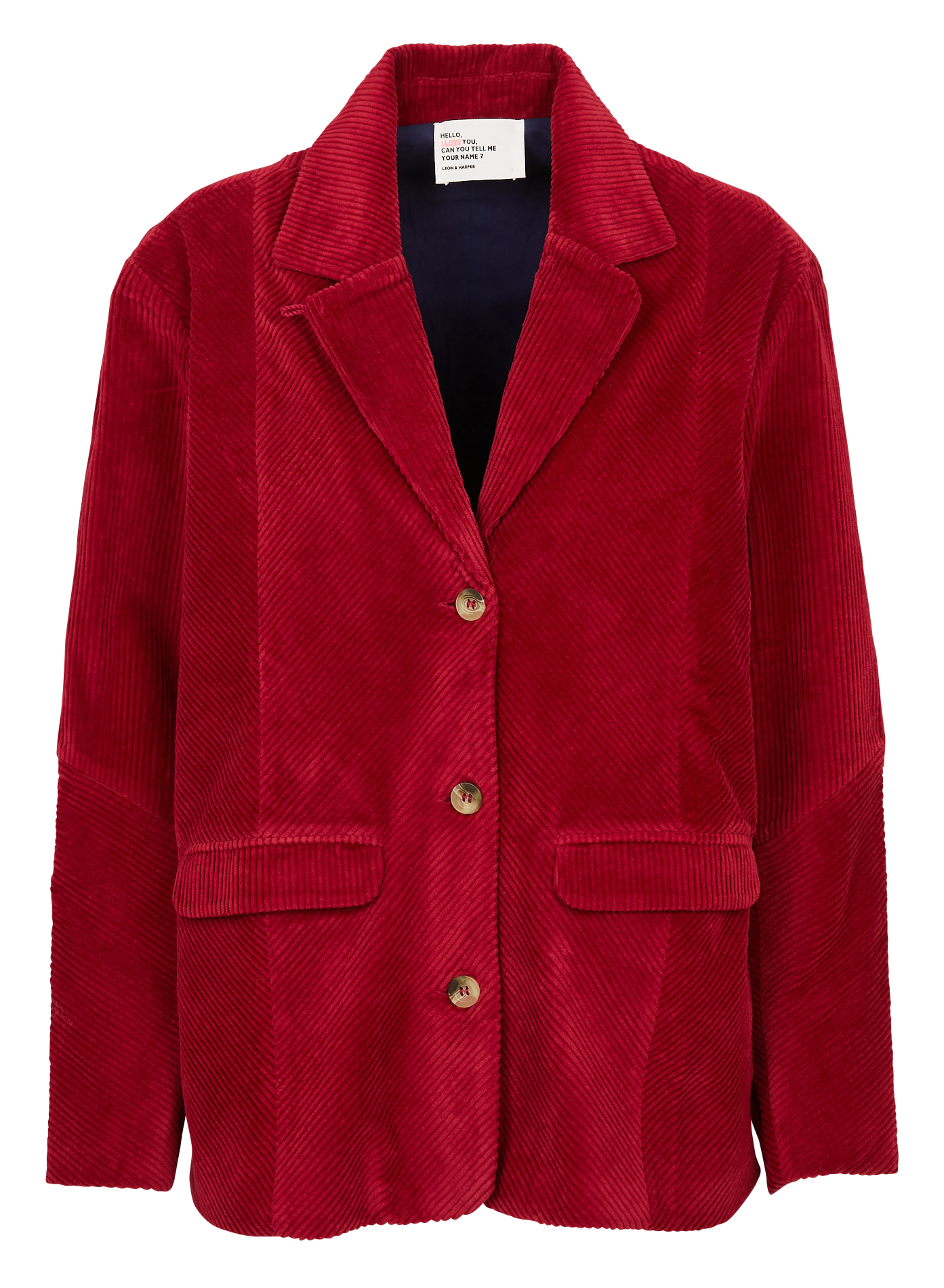 Blazer van corduroy LEON & HARPER Roze