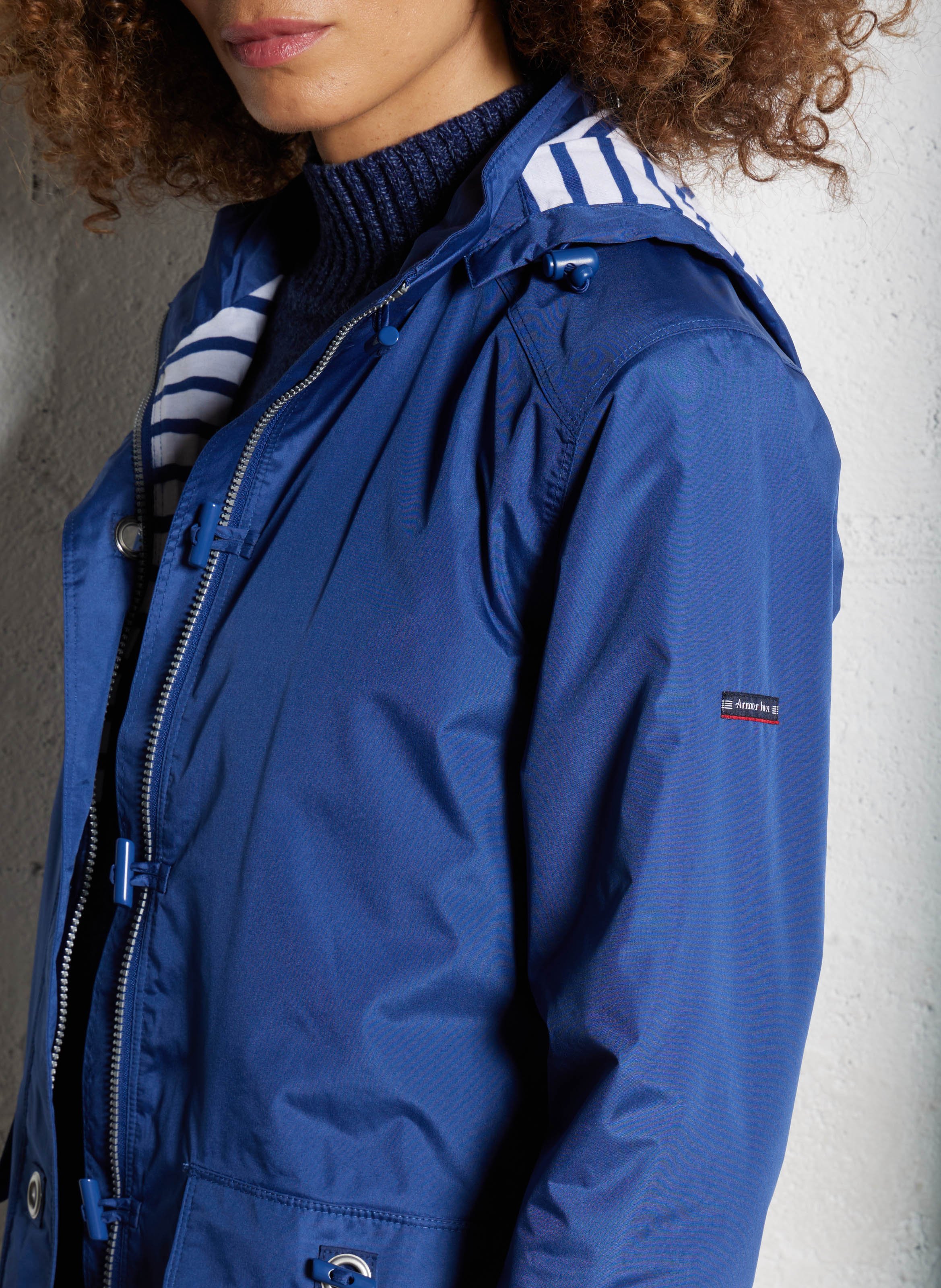 Coupe-vent à capuche ARMOR LUX Bleu