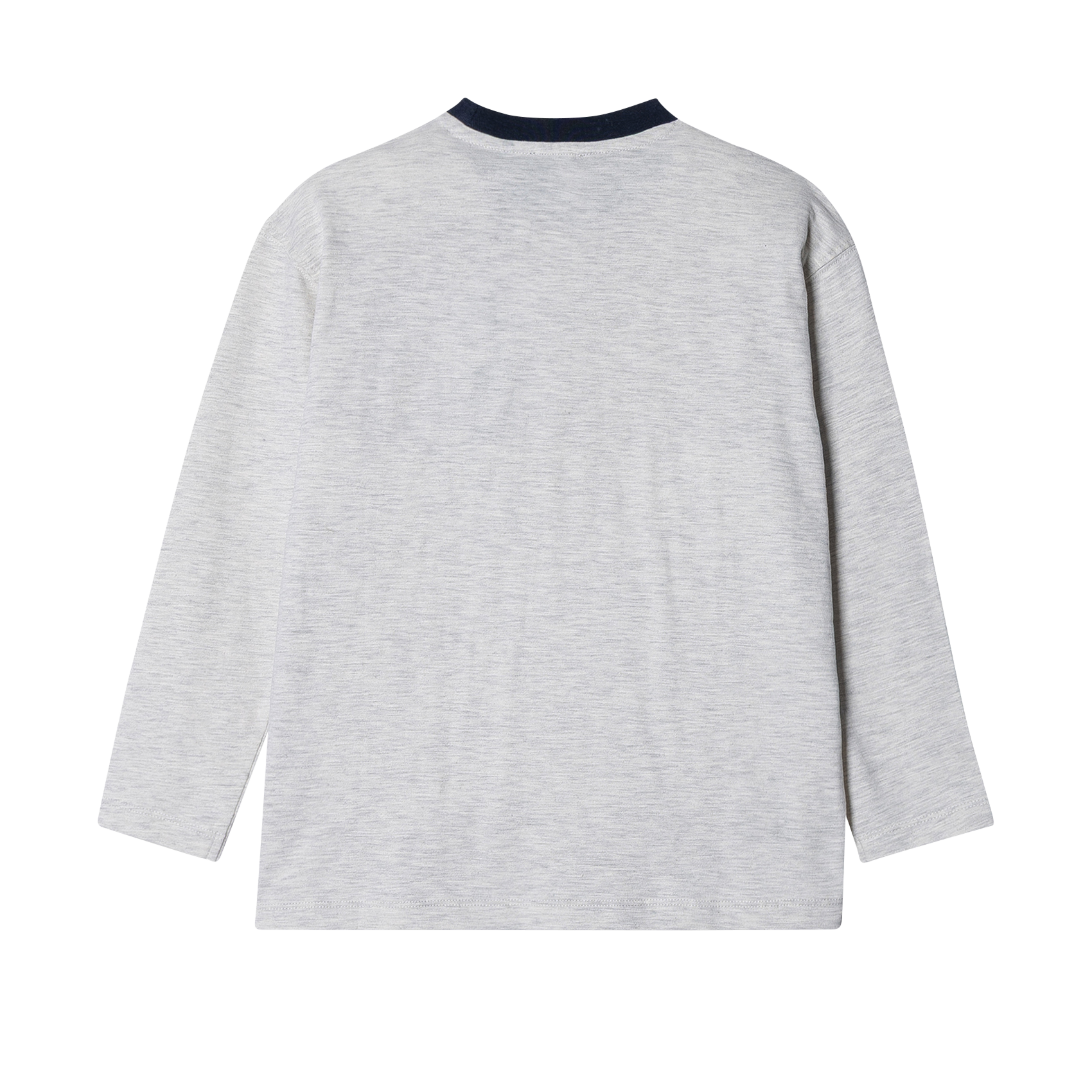 Gerade geschnittenes Rundhals-T-Shirt aus Baumwolle IKKS JUNIOR Grau