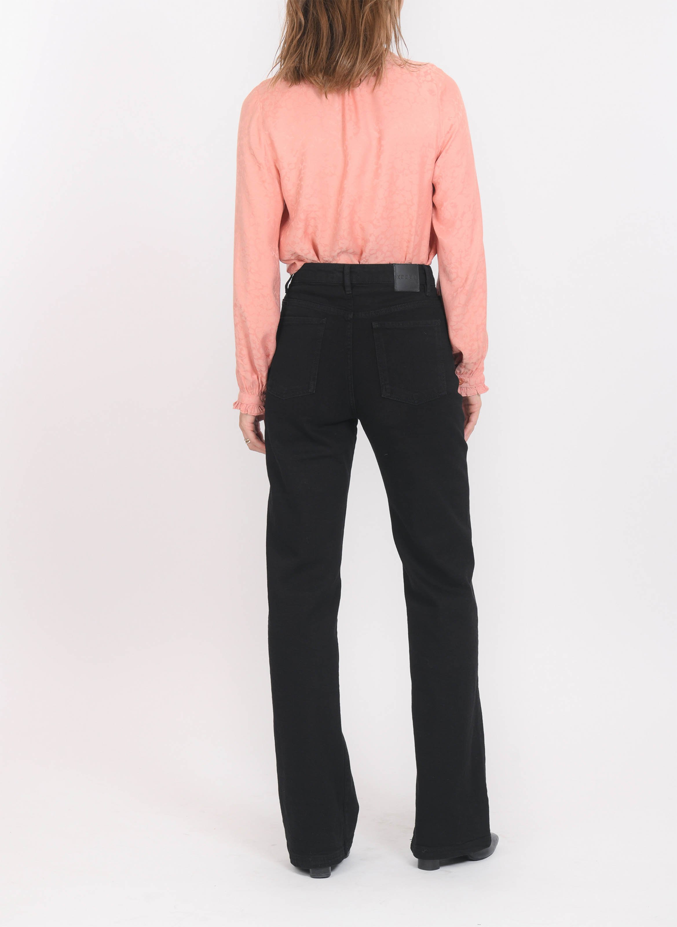 Jean flare en coton mélangé KOOKAI Noir