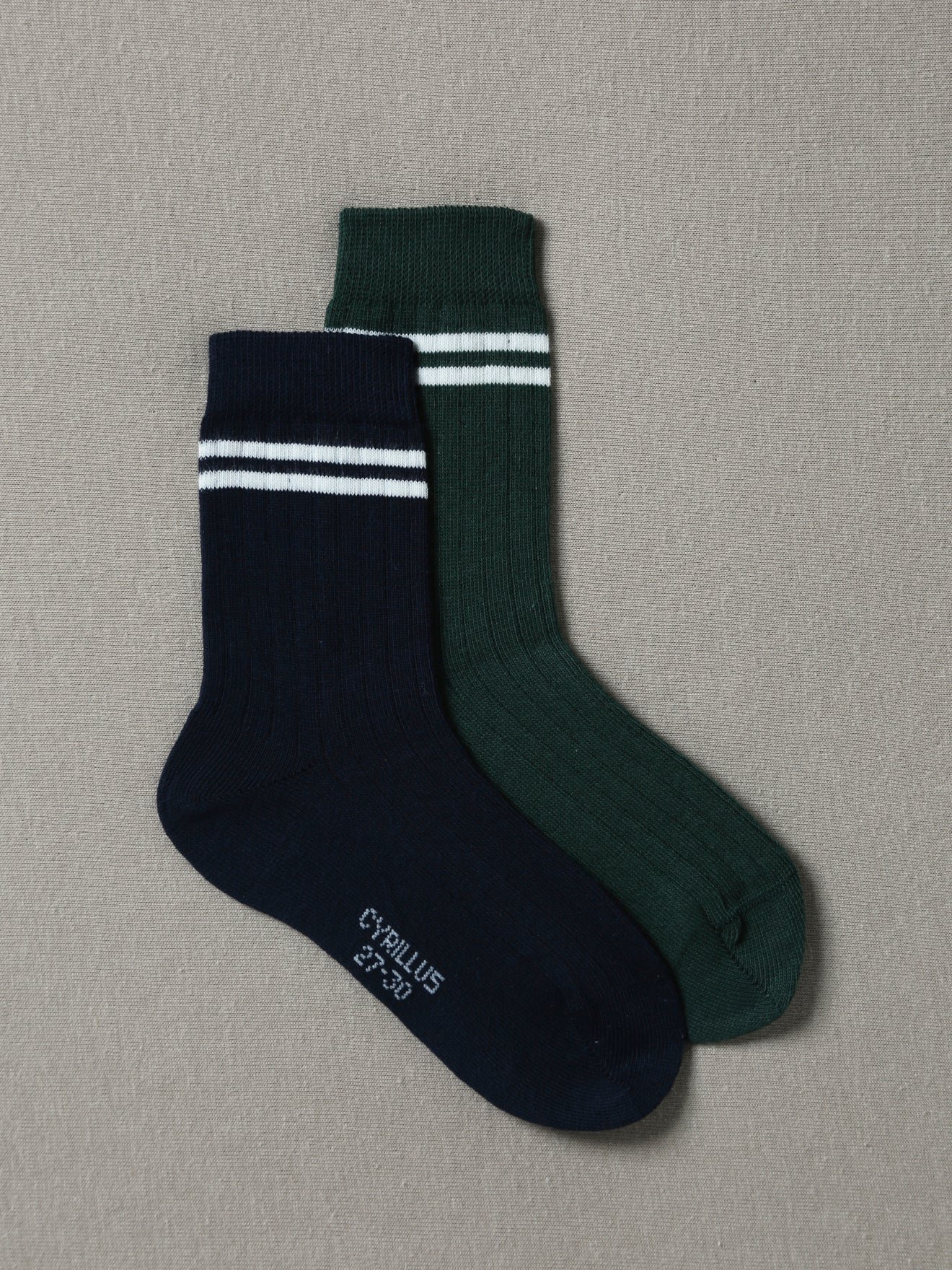 Set of 2 pairs of socks CYRILLUS Green