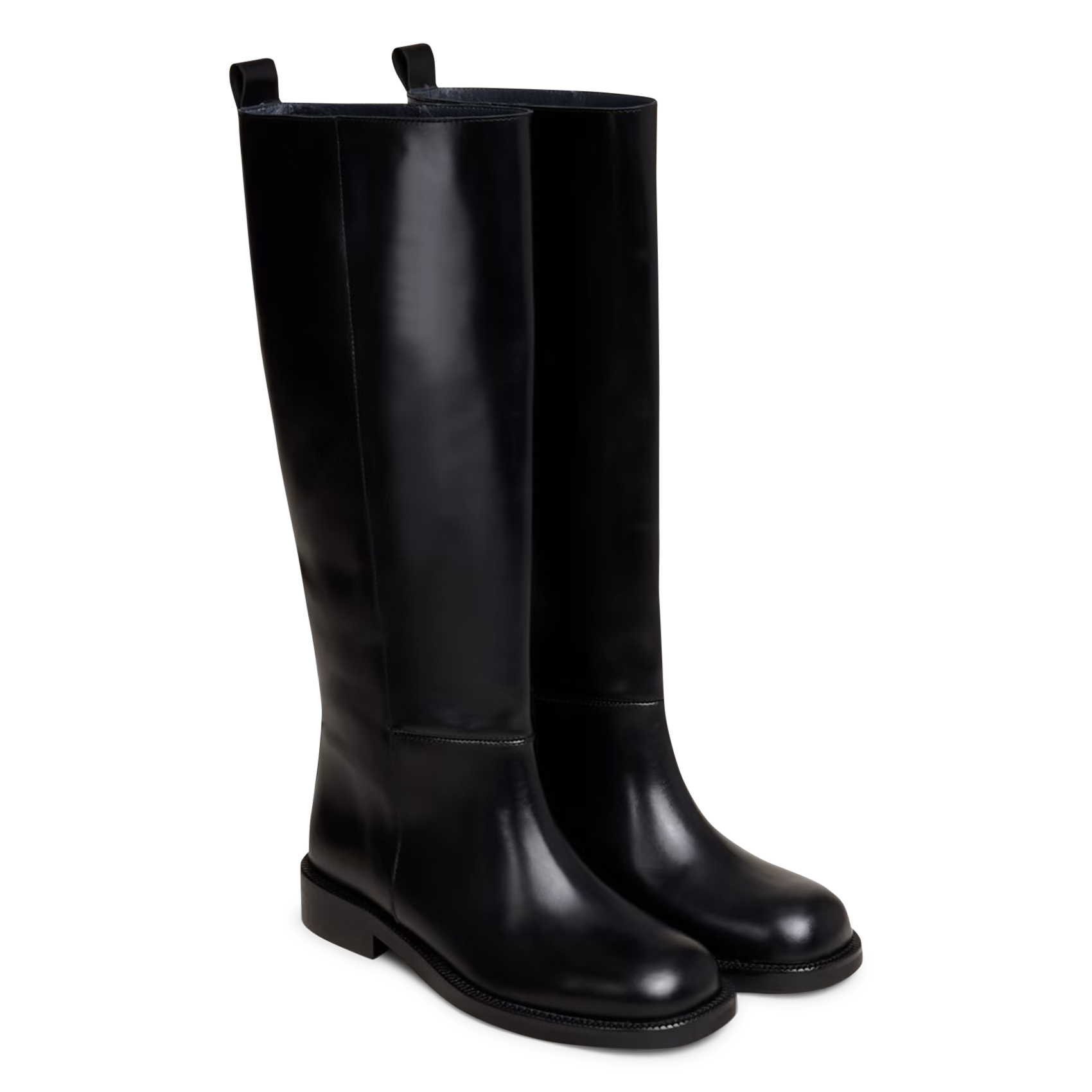 Smooth leather high boots JONAK Black