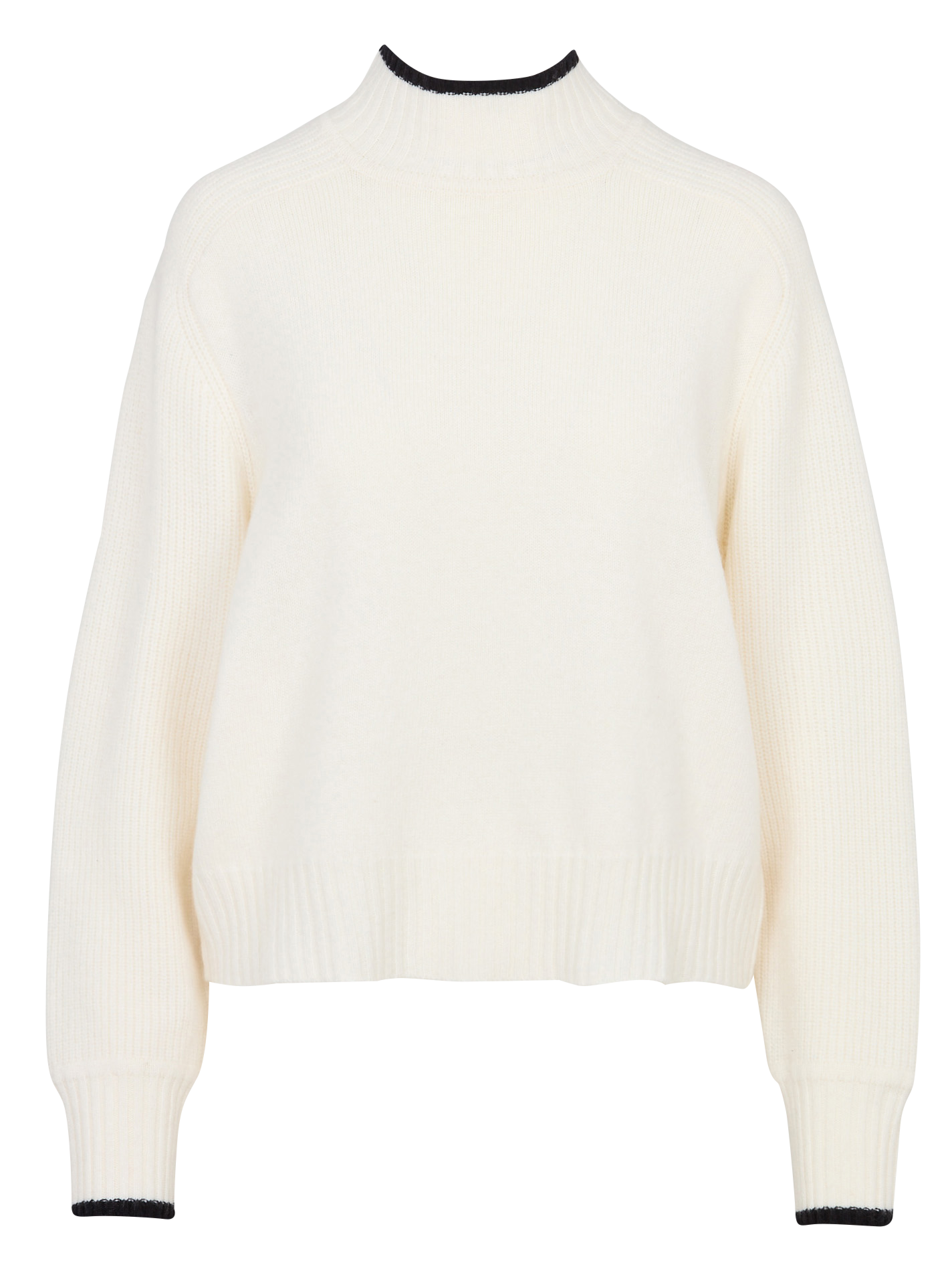 Oversize-Pullover mit Stehkragen aus Wolle und Kaschmir KOOKAI Weiss