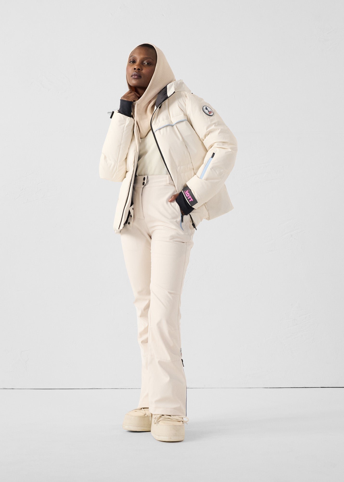 Soldanelle extreme cold ski jacket JOTT White