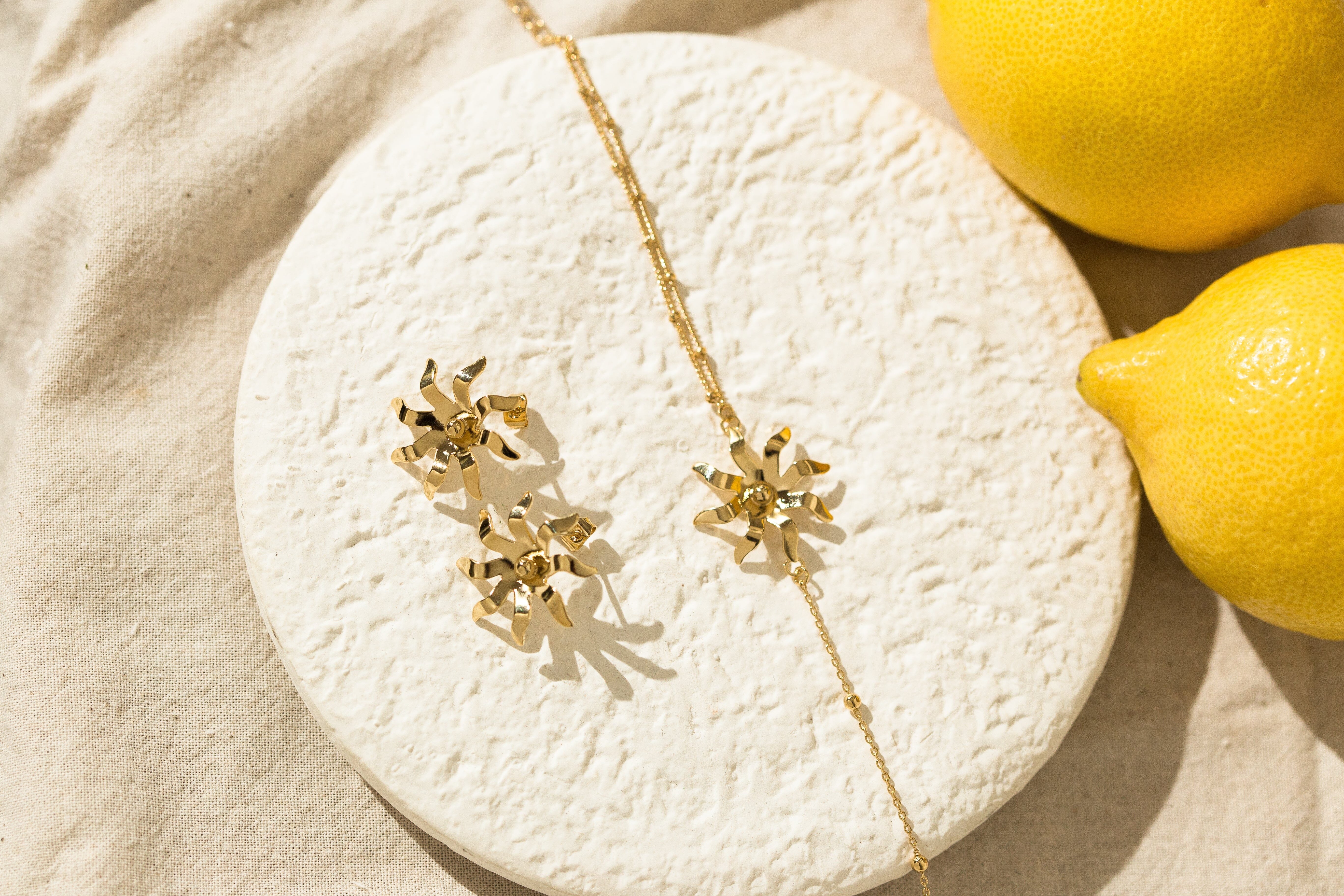 Golden sun bracelet in fine gold MONSIEUR SIMONE Golden