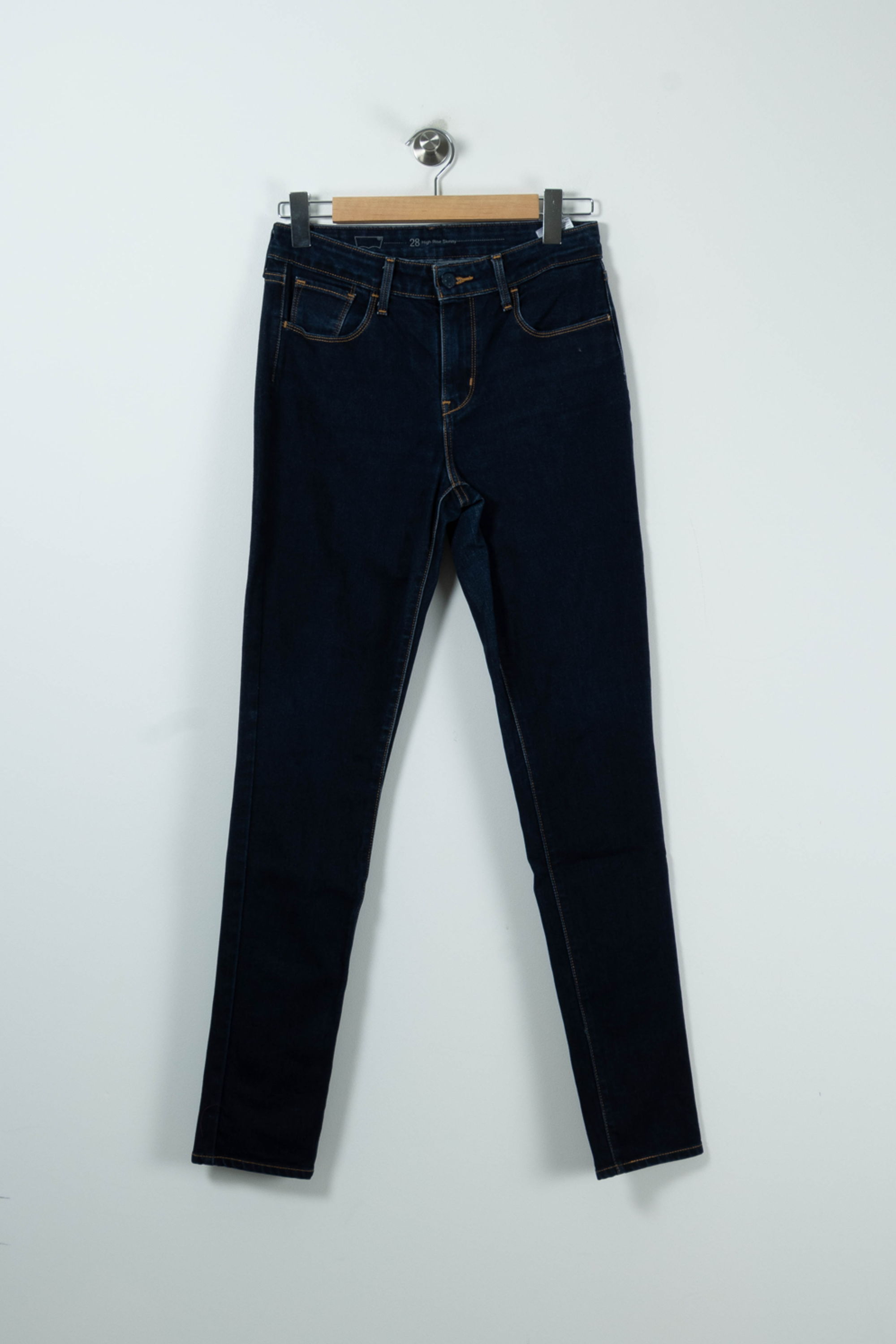 Cropped slim jeans with studs LEVI'S - Seconde main Blue