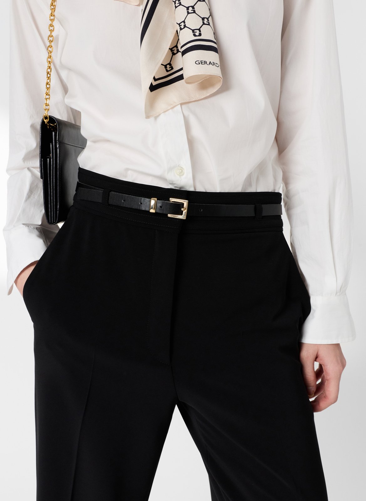 Pantalon évasé taille haute GERARD DAREL Noir