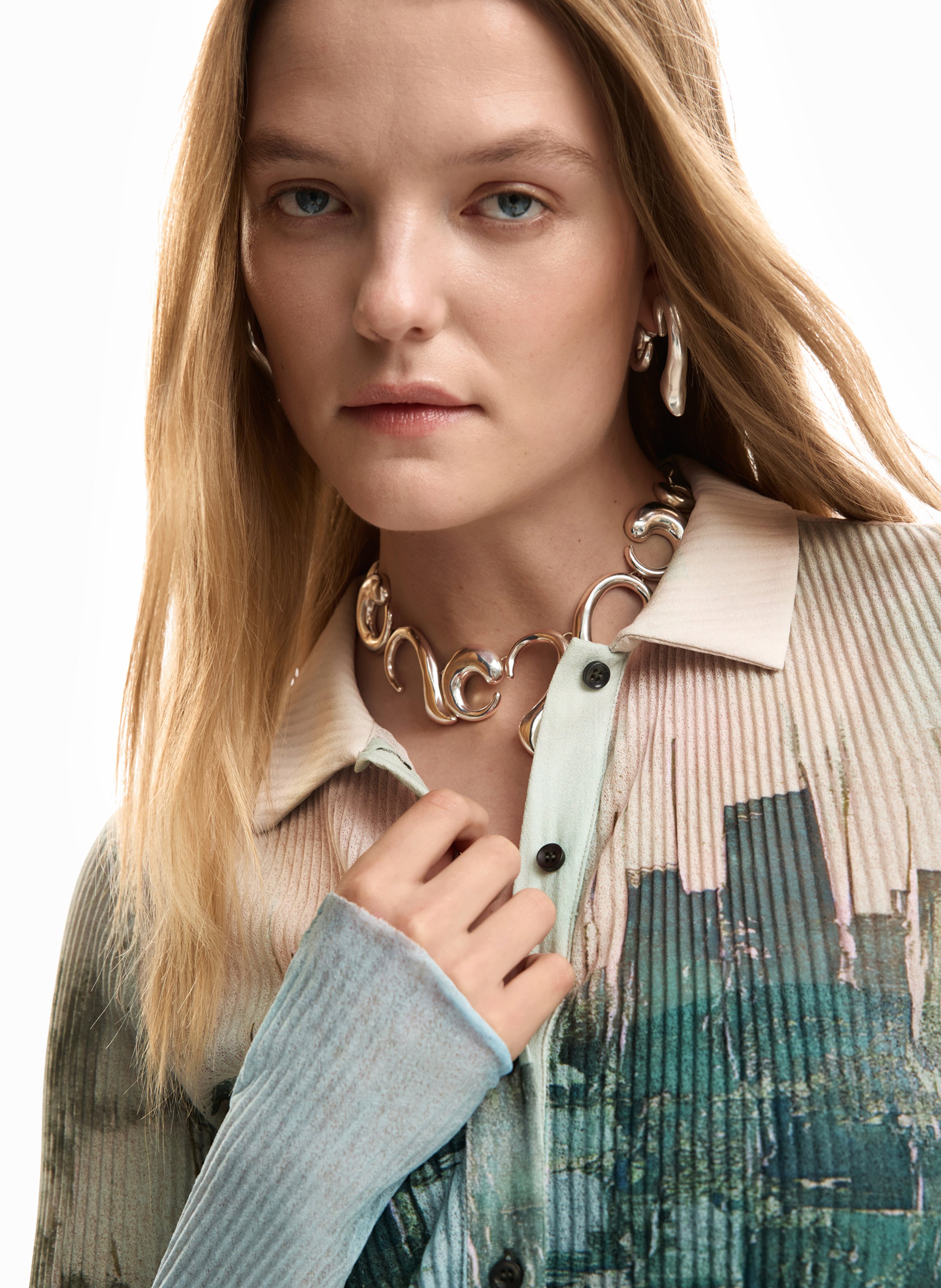 Chemise col classique imprimé DESIGUAL Noir