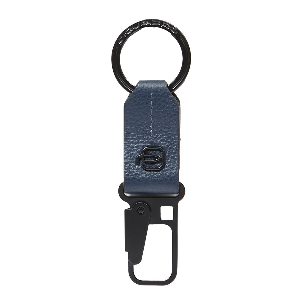 Asia leather keyring PIQUADRO Blue
