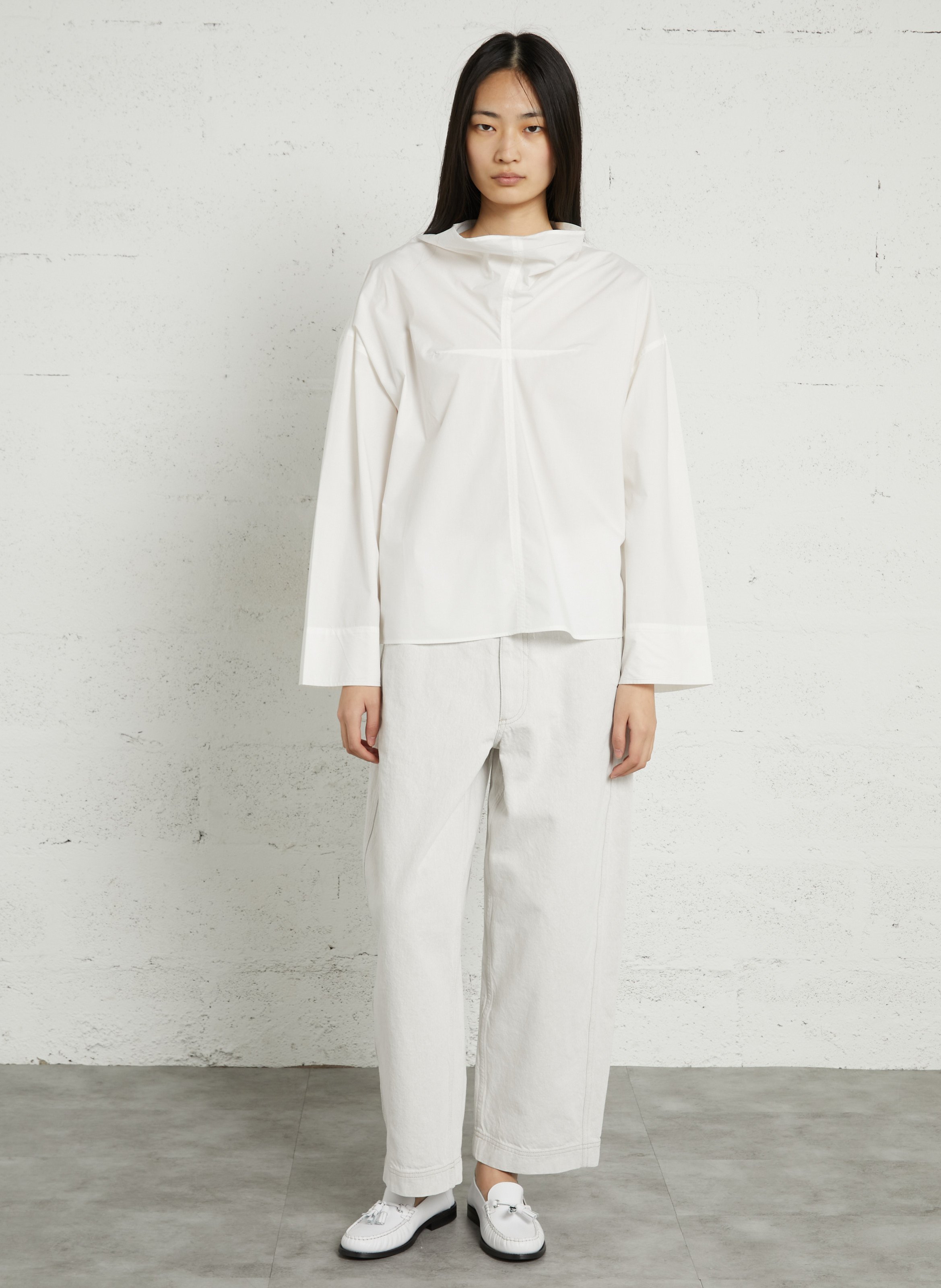 Weite Hose aus Bio-Baumwolle SOEUR Beige