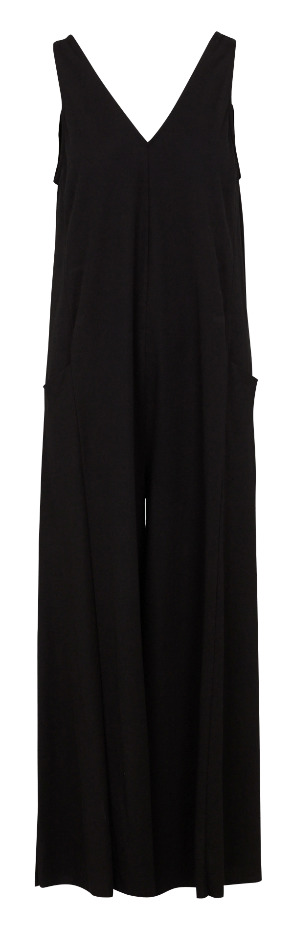 Einfarbiger Jumpsuit mit Trägern HUMILITY Schwarz