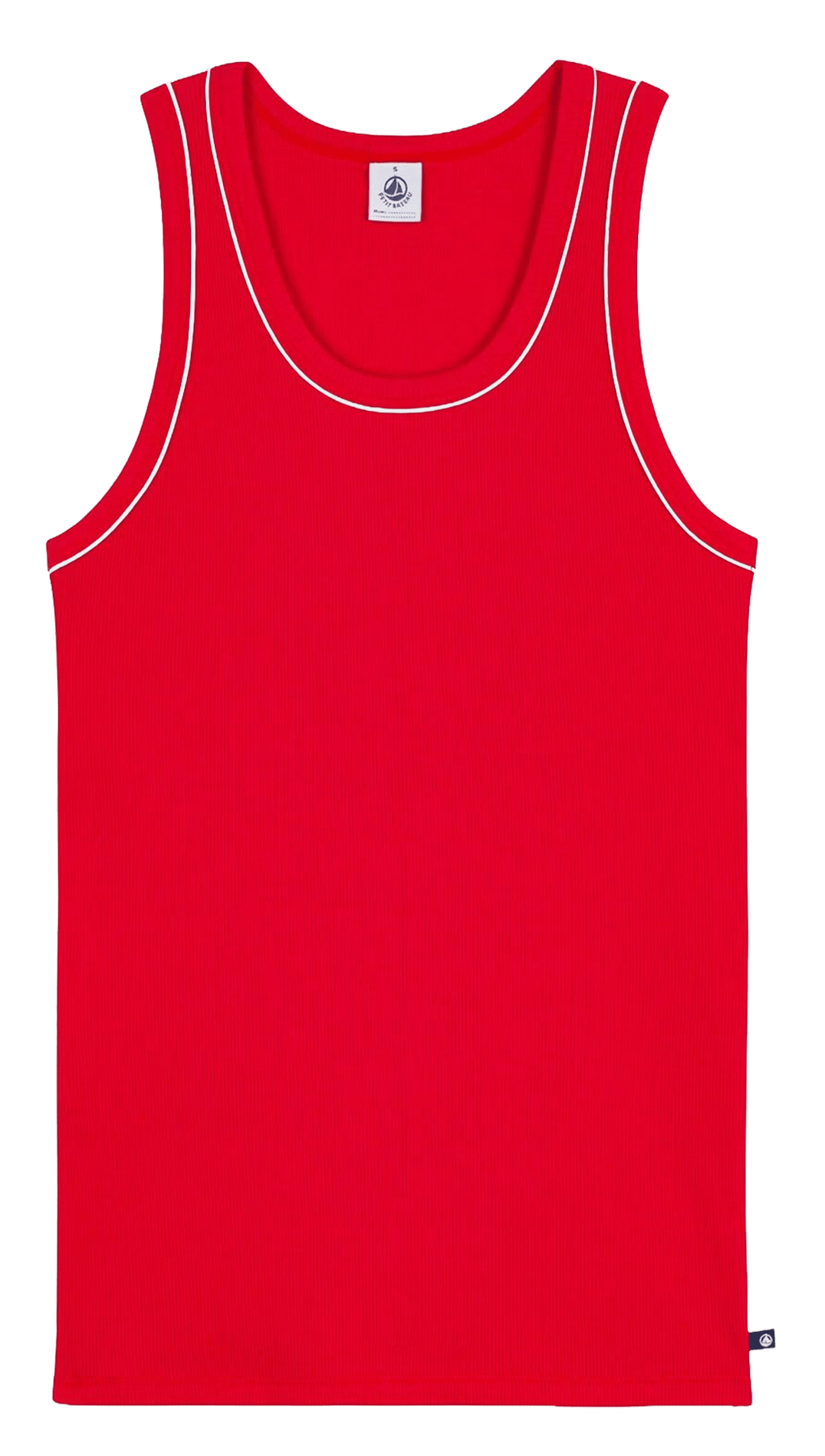 Baumwoll-Tanktop mit Rundhalsausschnitt PETIT BATEAU Rot