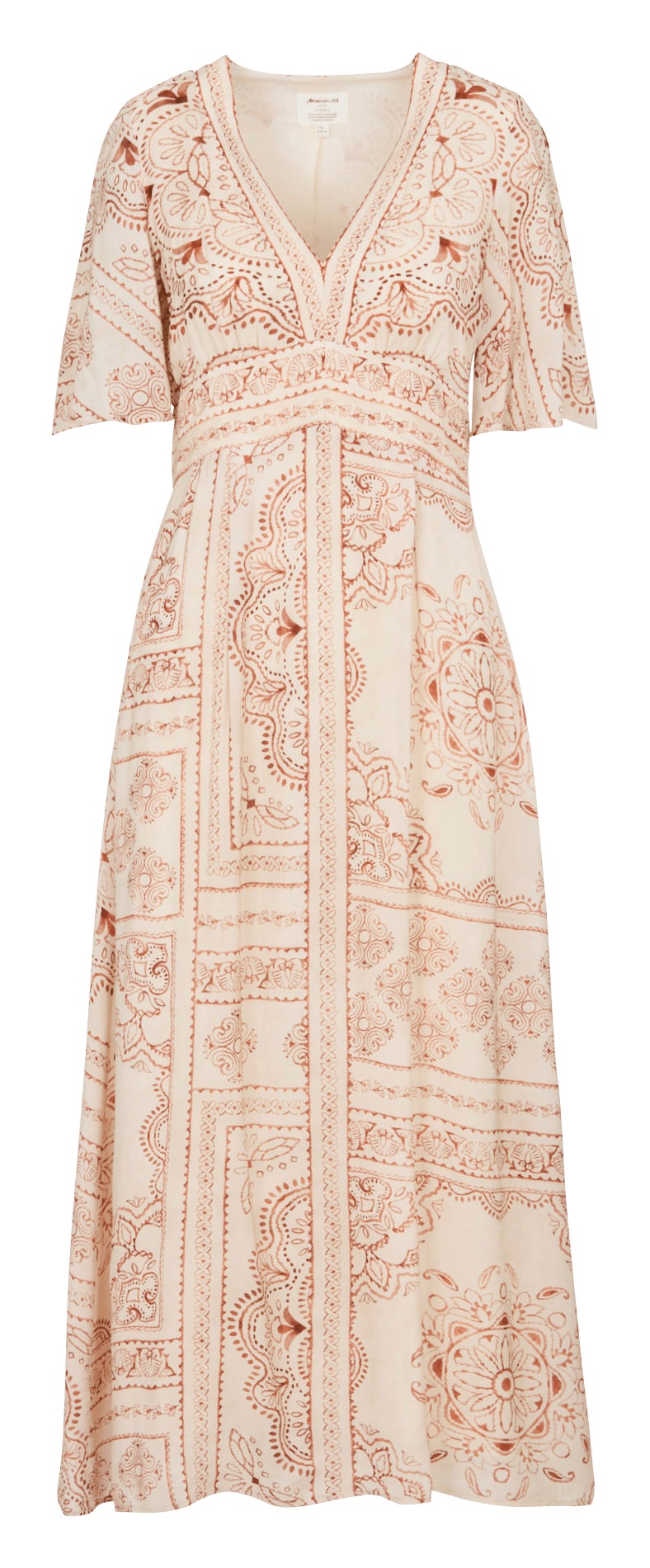 Robe ample fluide imprimée MAISON 123 Blanc