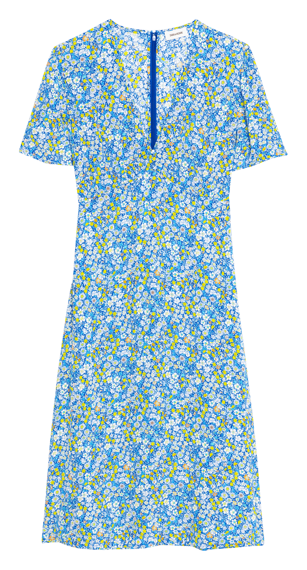 Robe midi col V ZADIG&VOLTAIRE Yellow