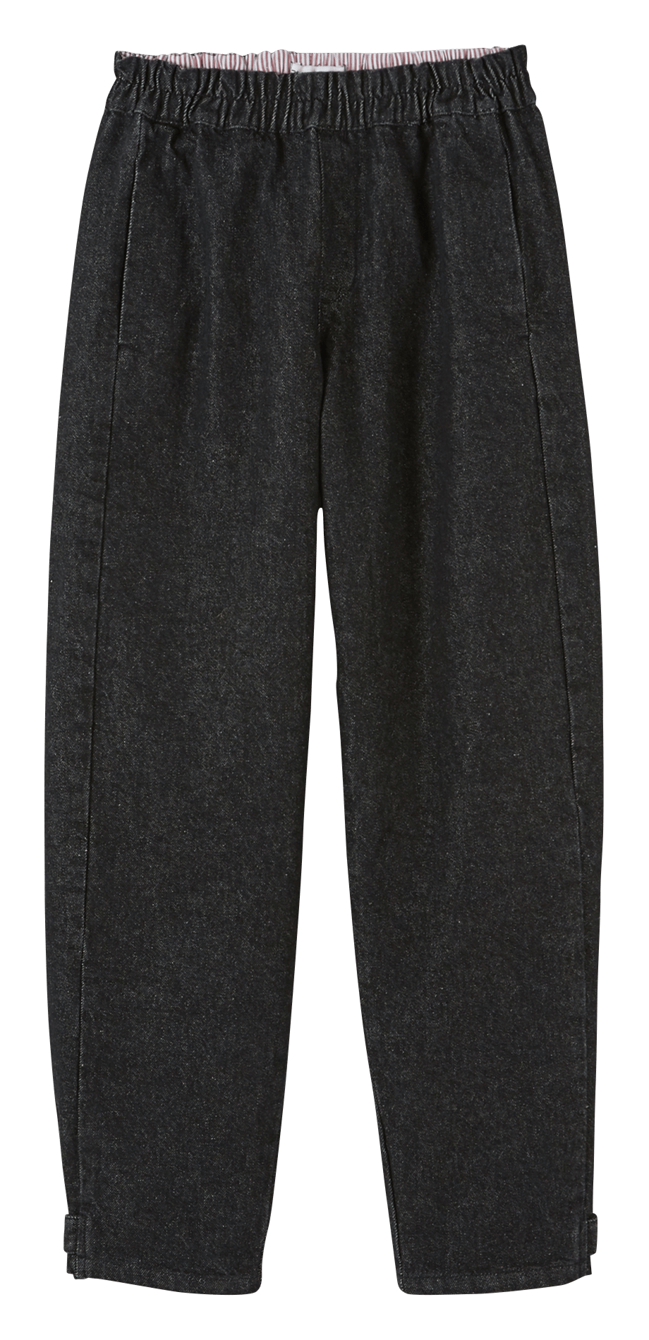 Pantalón recto de algodón y algodón reciclado EMILE ET IDA Negro