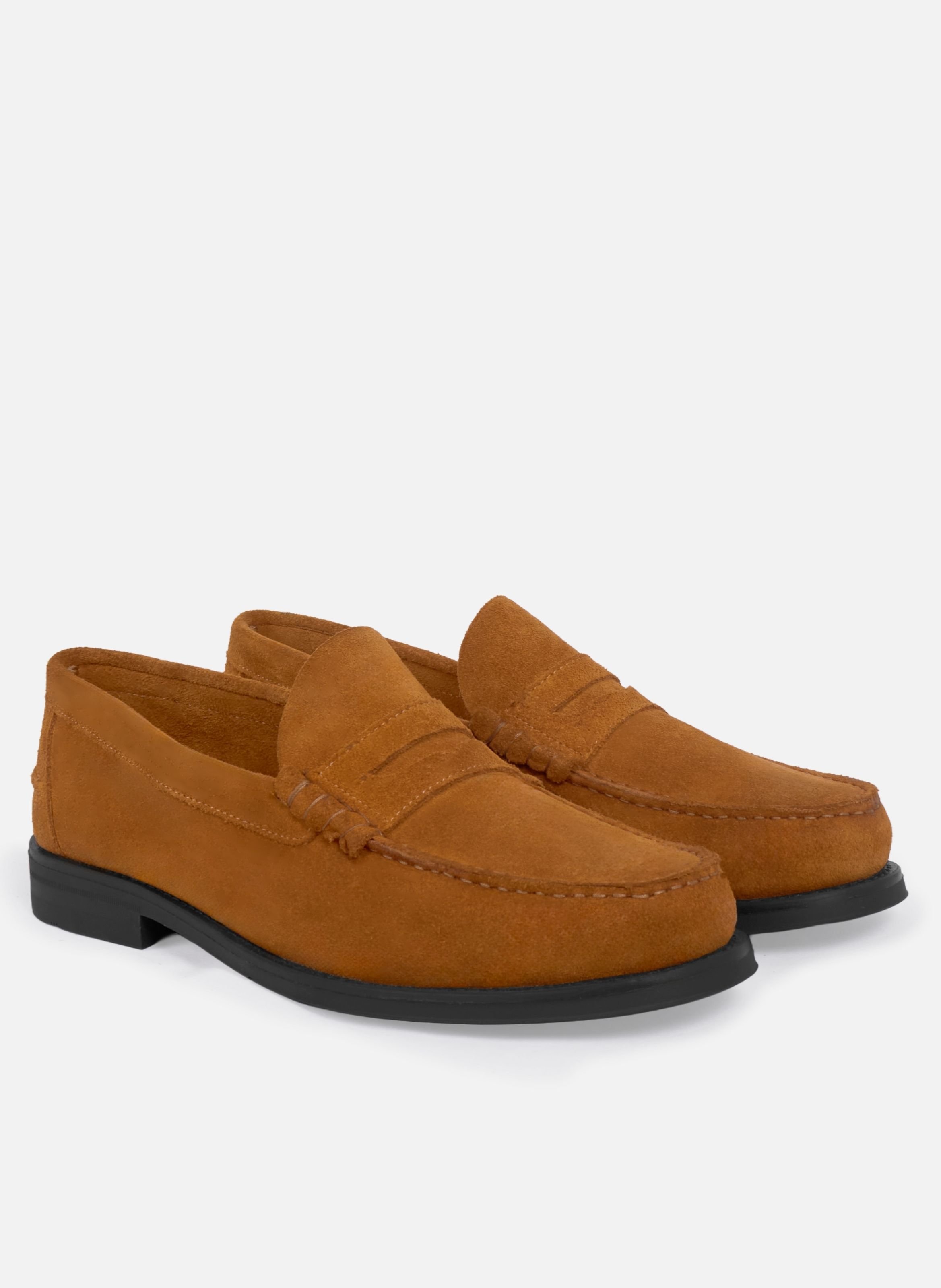 Mocassins gustave cuir daim JULES & JENN Brown